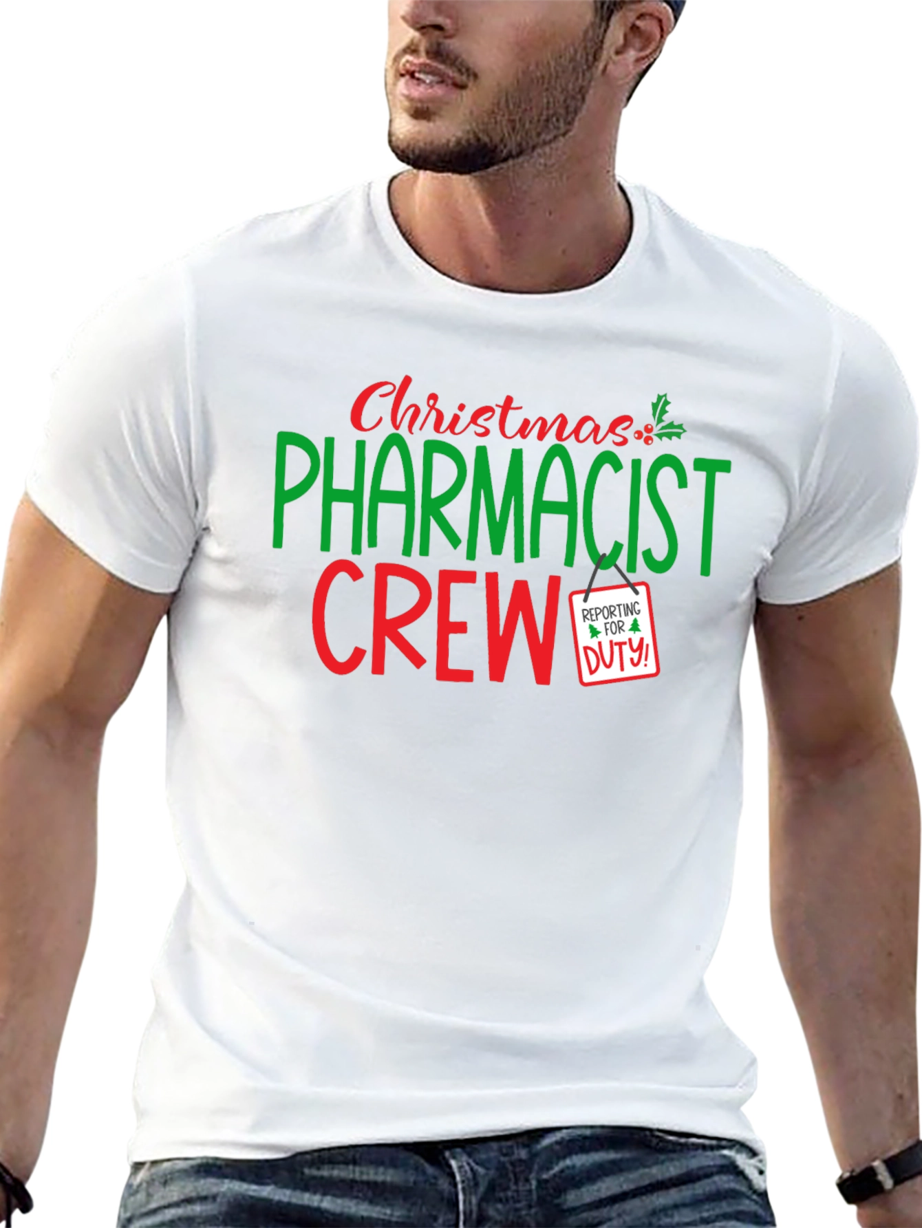 Christmas Pharmacist Crew T-Shirt
