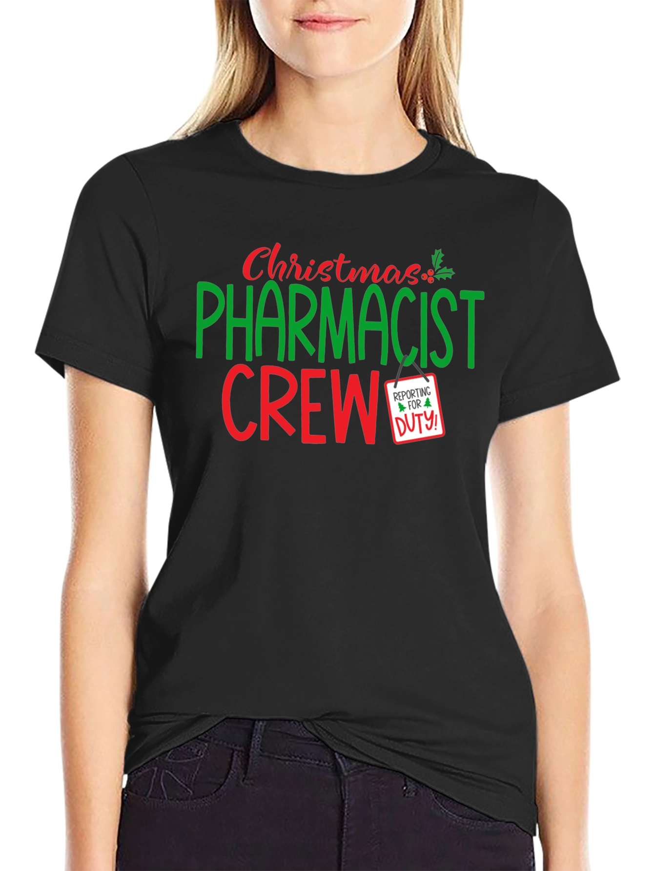 Christmas Pharmacist Crew T-Shirt