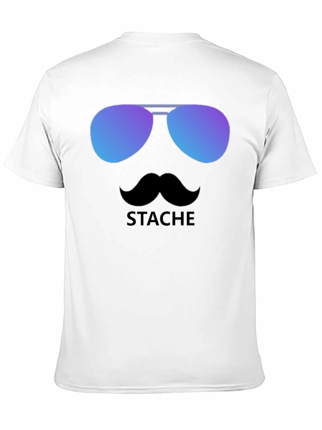Cool Stache T-Shirt - Sunglasses & Moustache Graphic Tee
