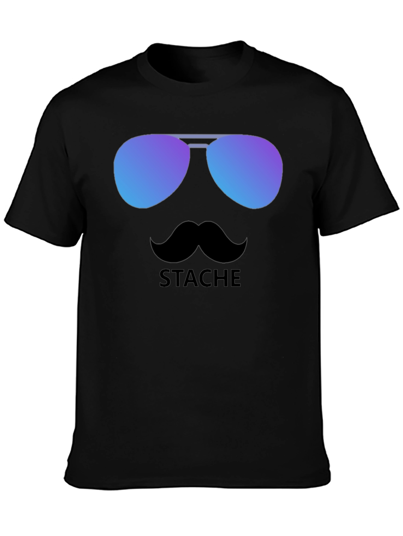 Cool Stache T-Shirt - Sunglasses & Moustache Graphic Tee