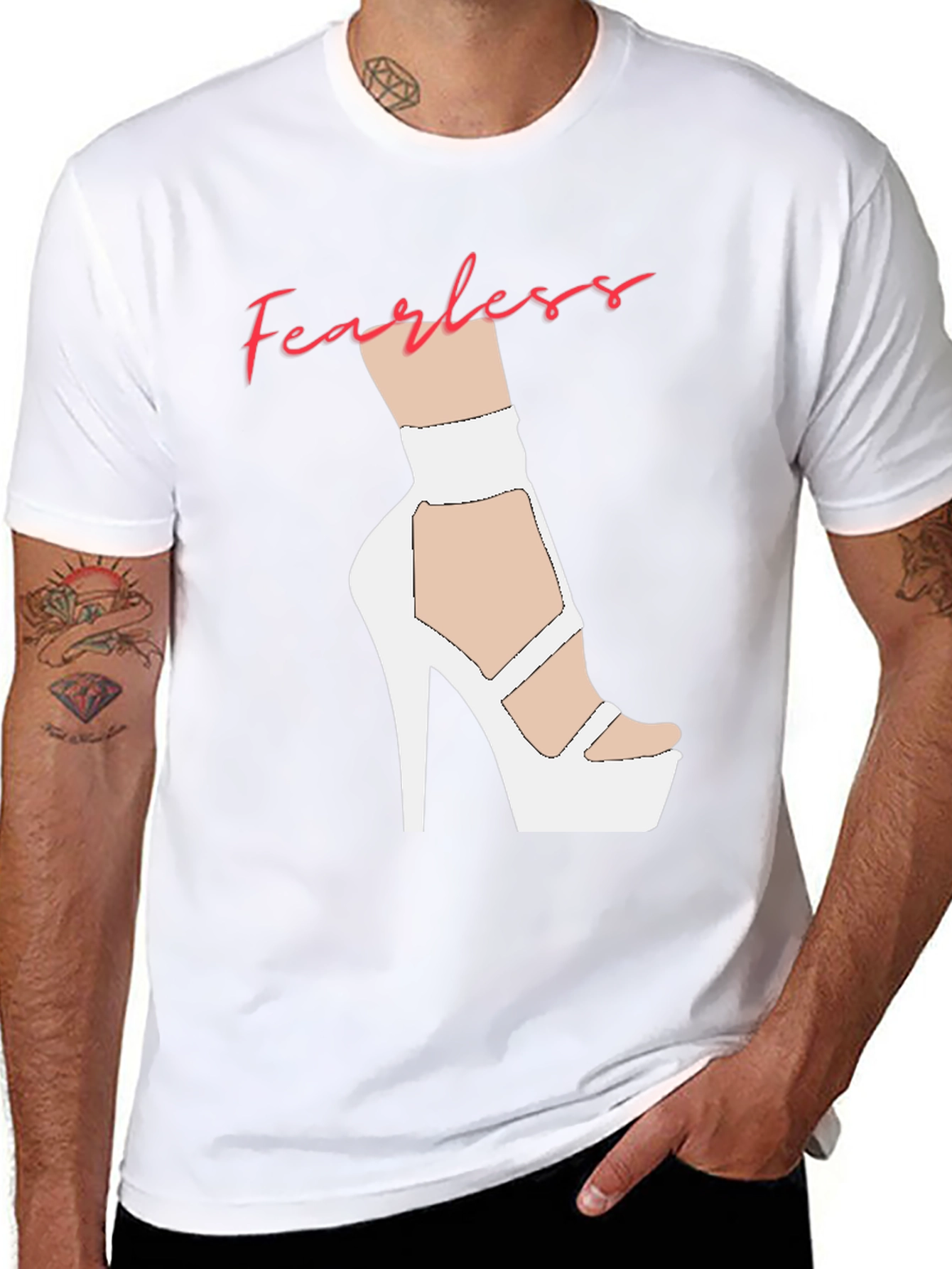 Fearless High Heel Graphic T-Shirt