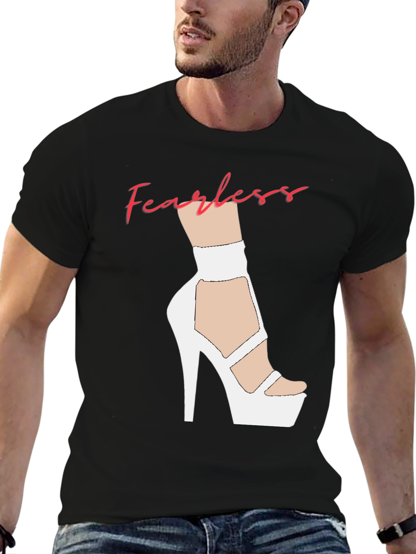Fearless High Heel Graphic T-Shirt
