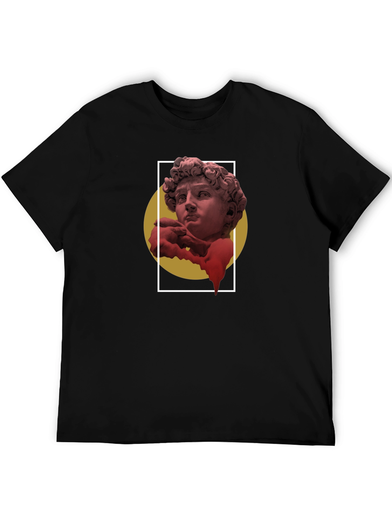 Statue Graphic Black T-Shirt