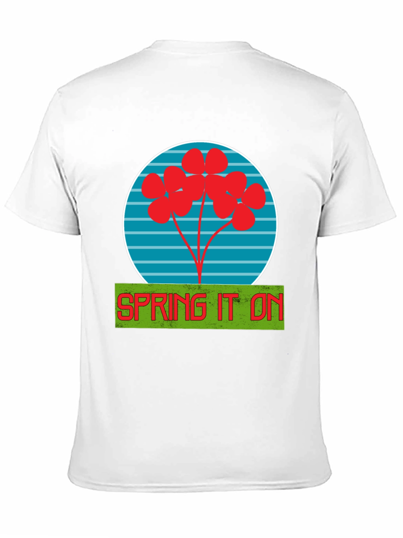 Spring It On Graphic Tee - Soft Black Cotton