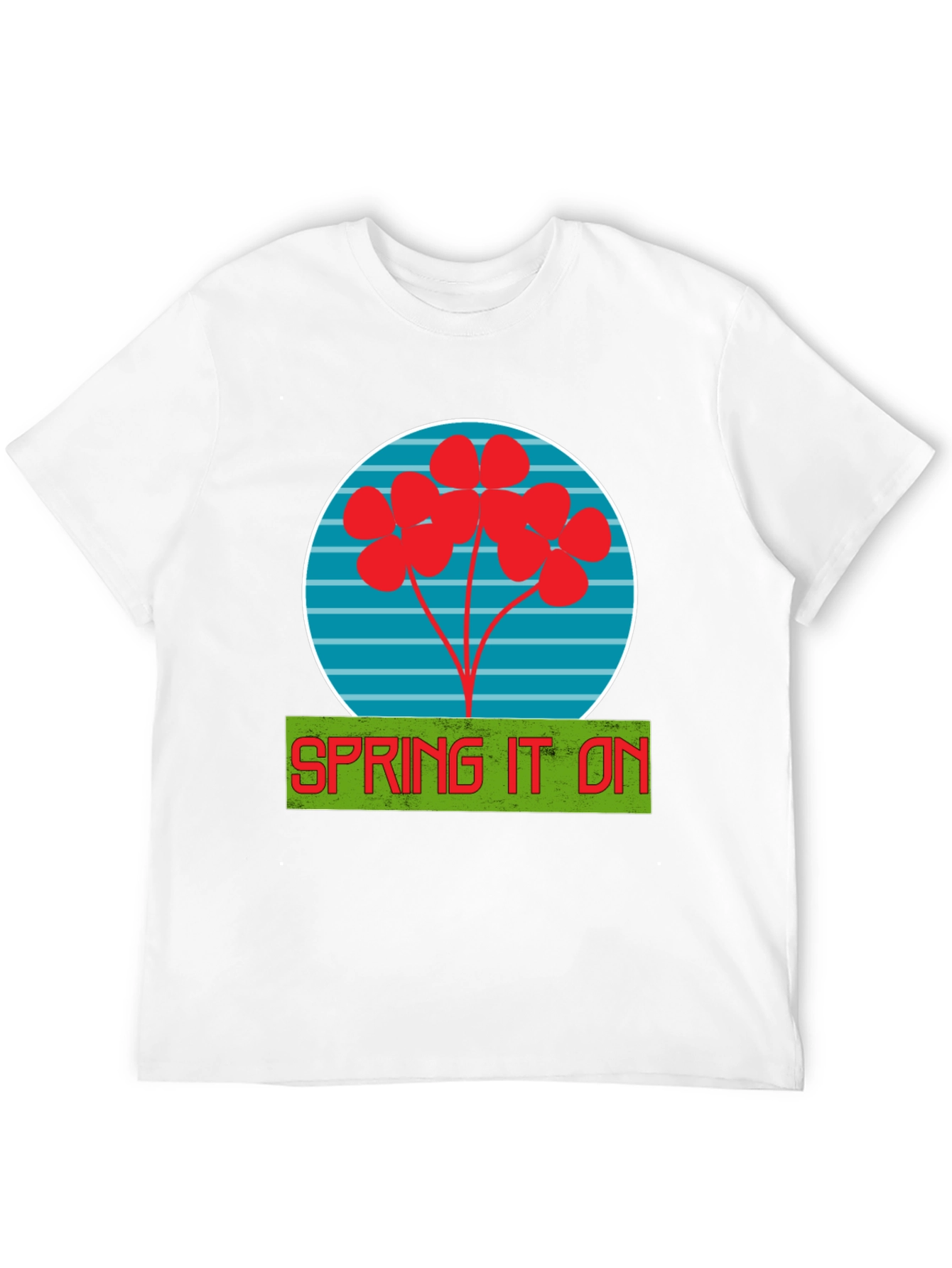 Spring It On Graphic Tee - Soft Black Cotton