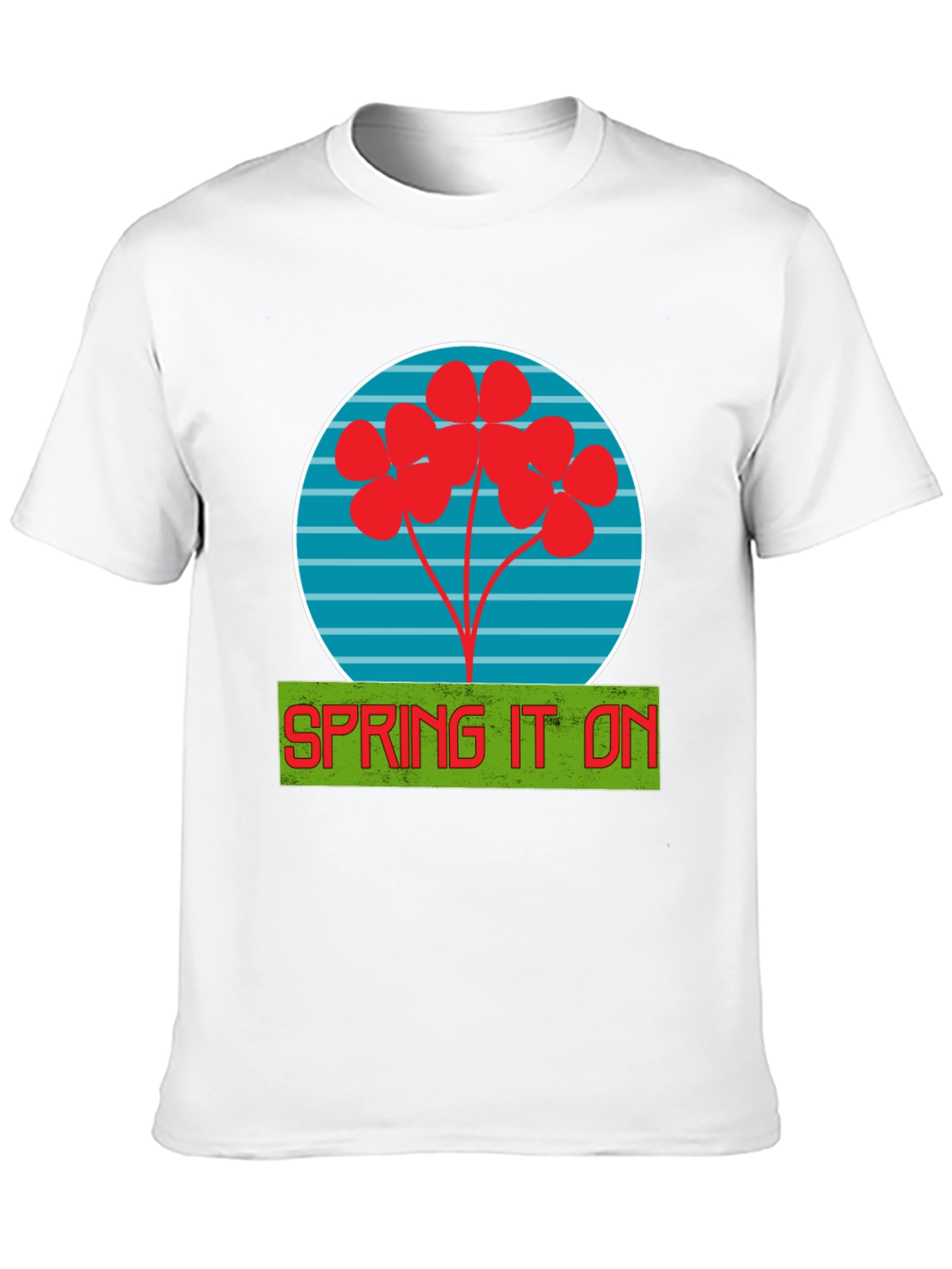 Spring It On Graphic Tee - Soft Black Cotton