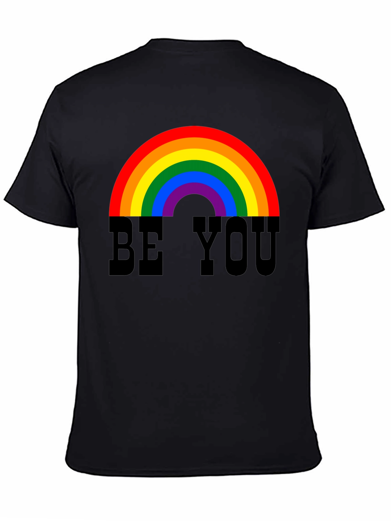 LGBT Pride Be You Rainbow Graphic T-Shirt