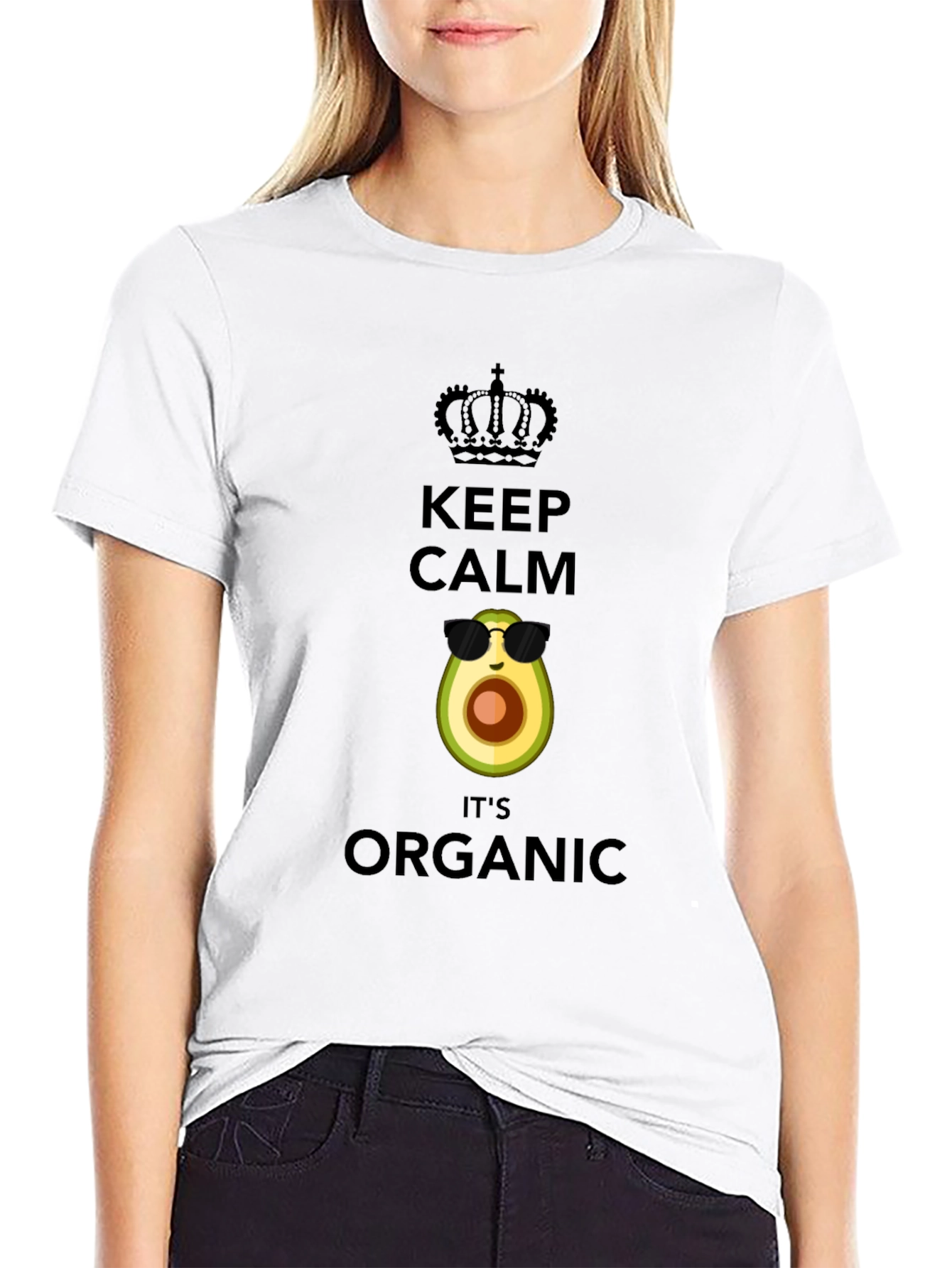 Keep Calm Its Organic Avocado T-Shirt