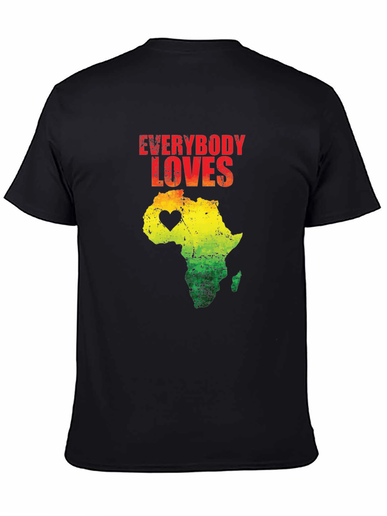 Everybody Loves Africa T-Shirt Black Graphic Tee