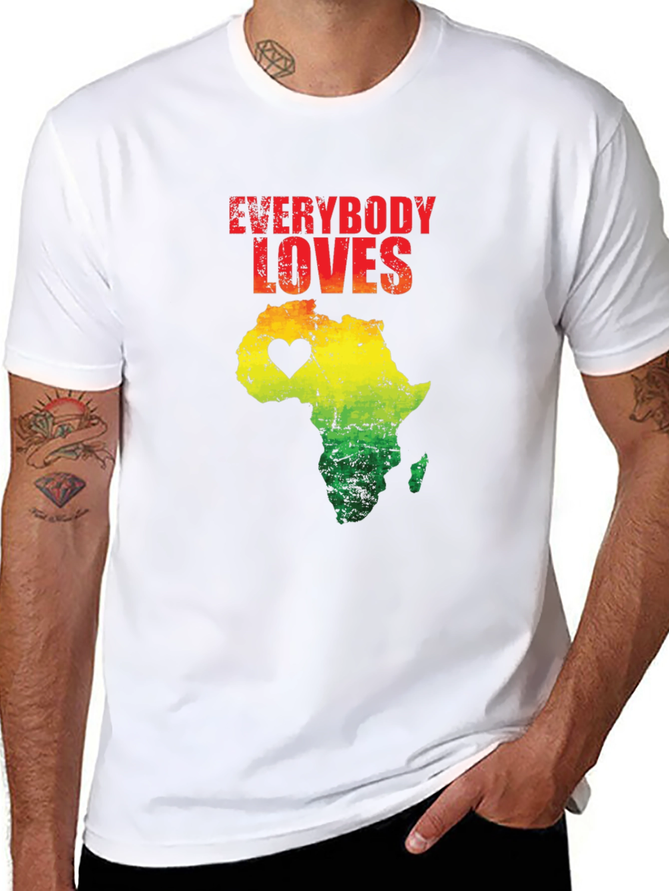 Everybody Loves Africa T-Shirt Black Graphic Tee