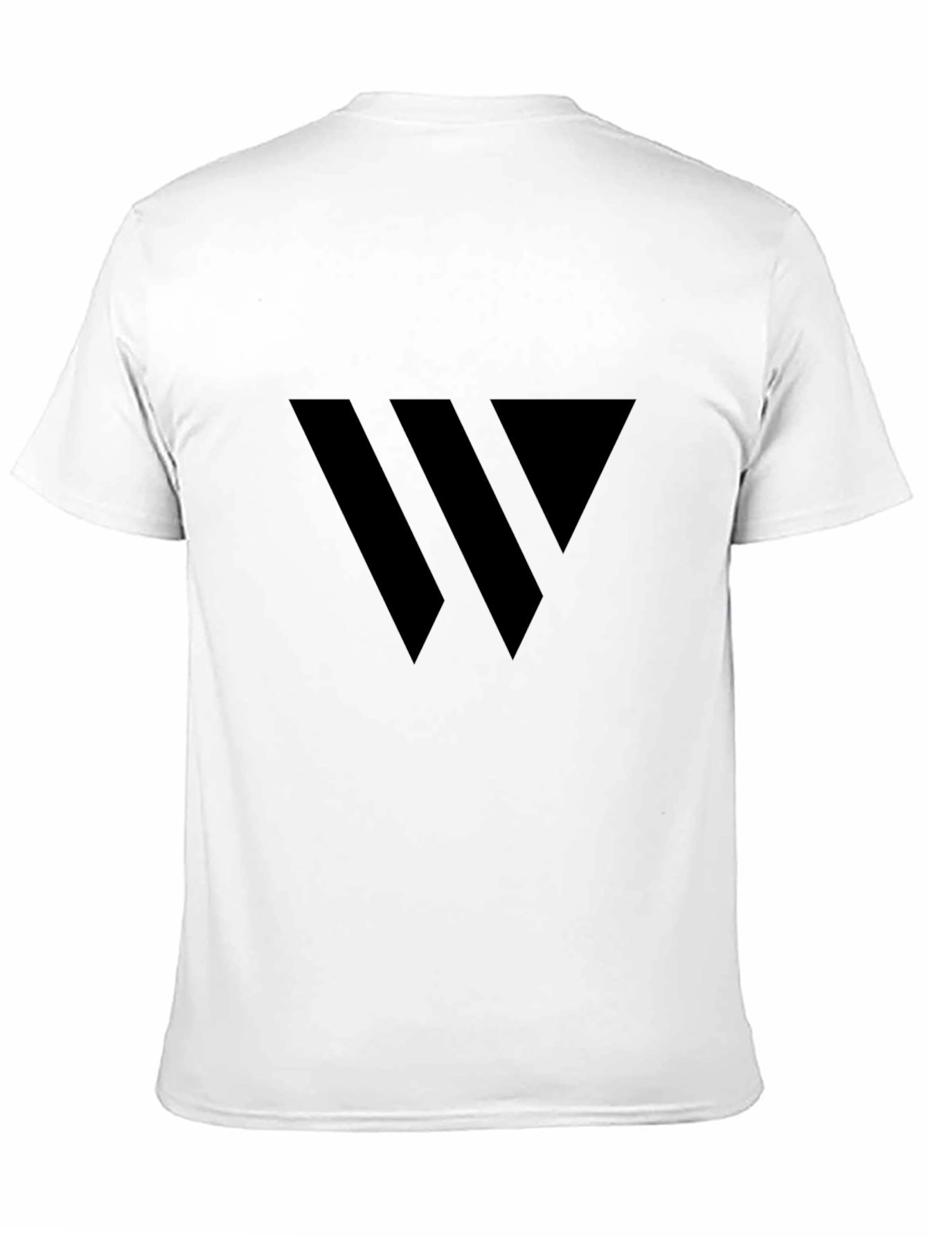 Black Geometric Logo T-Shirt - Modern Casual Wear