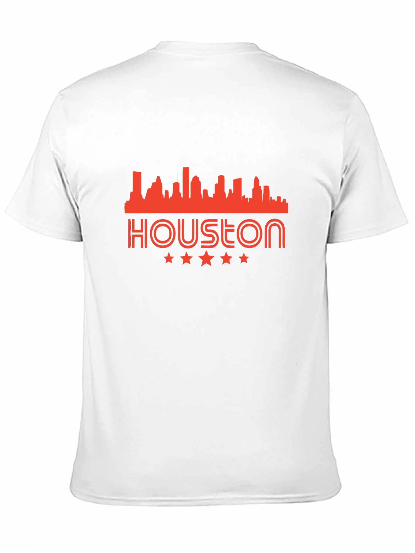 Houston Skyline Graphic Tee - Black Cotton Blend