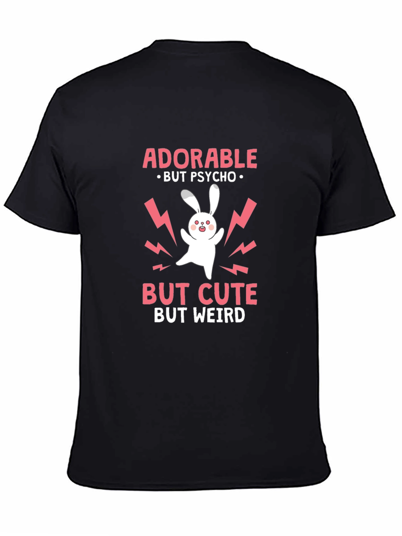 Adorable But Psycho Rabbit Graphic T-Shirt