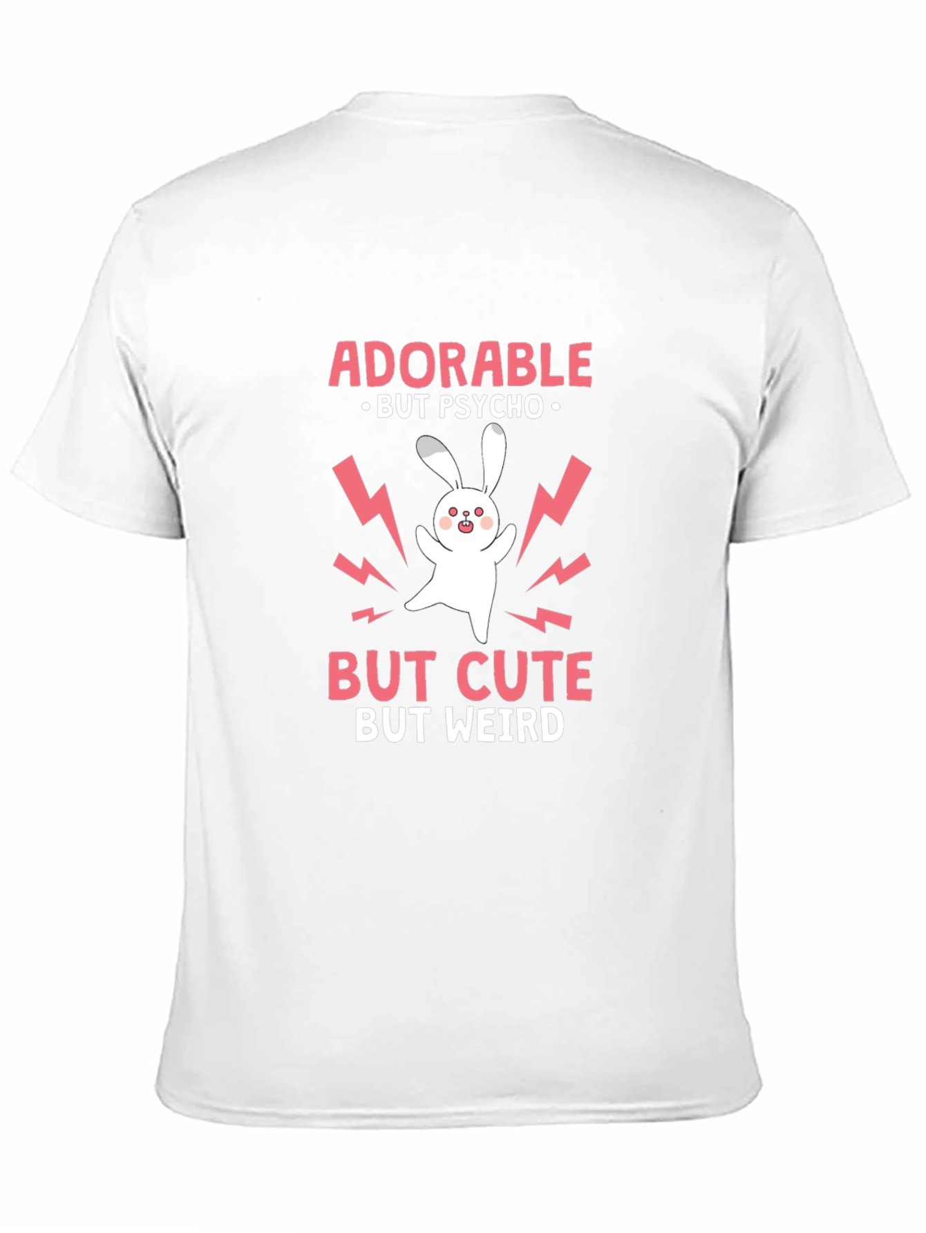 Adorable But Psycho Rabbit Graphic T-Shirt