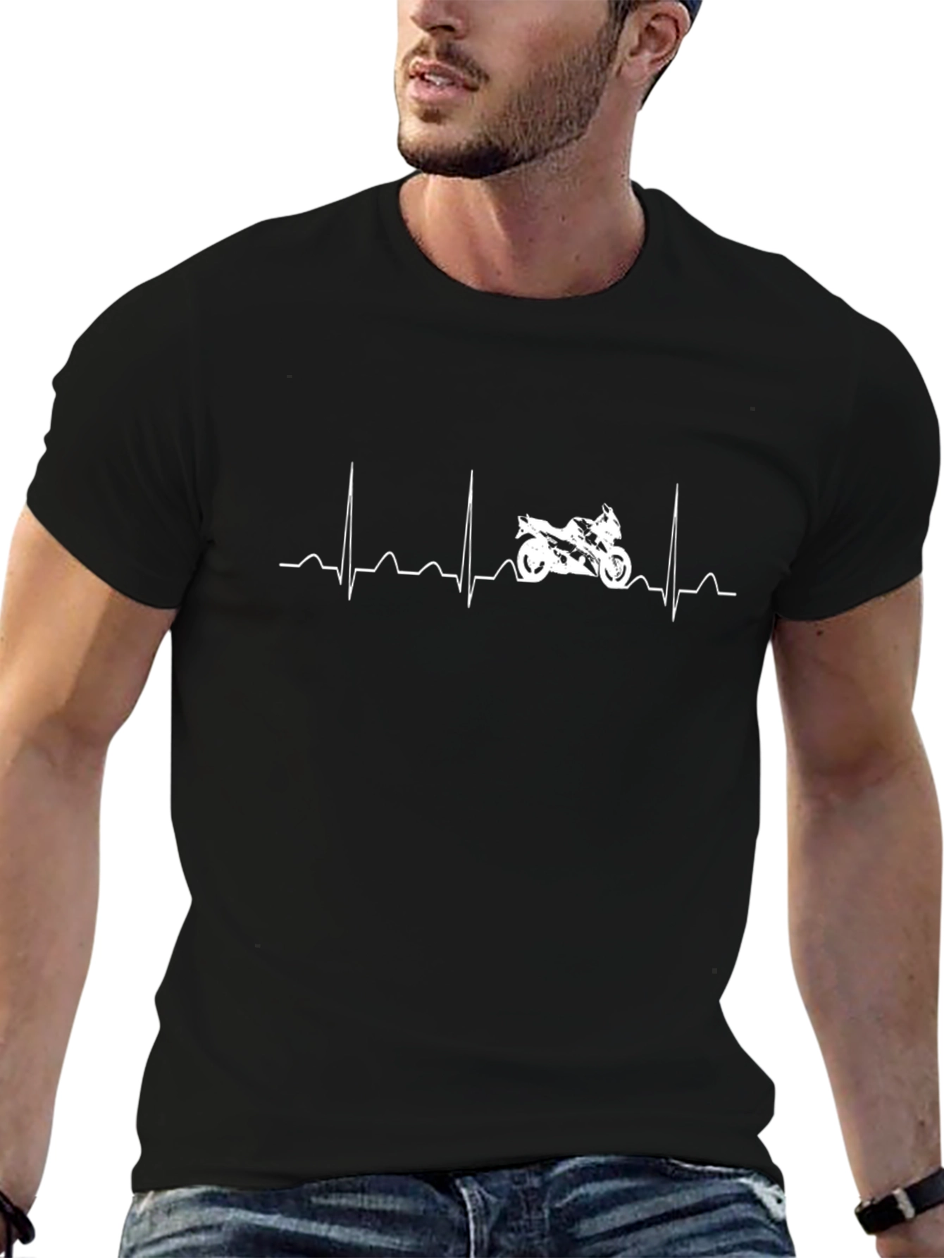 Motorcycle Heartbeat T-Shirt - Riders Passion!