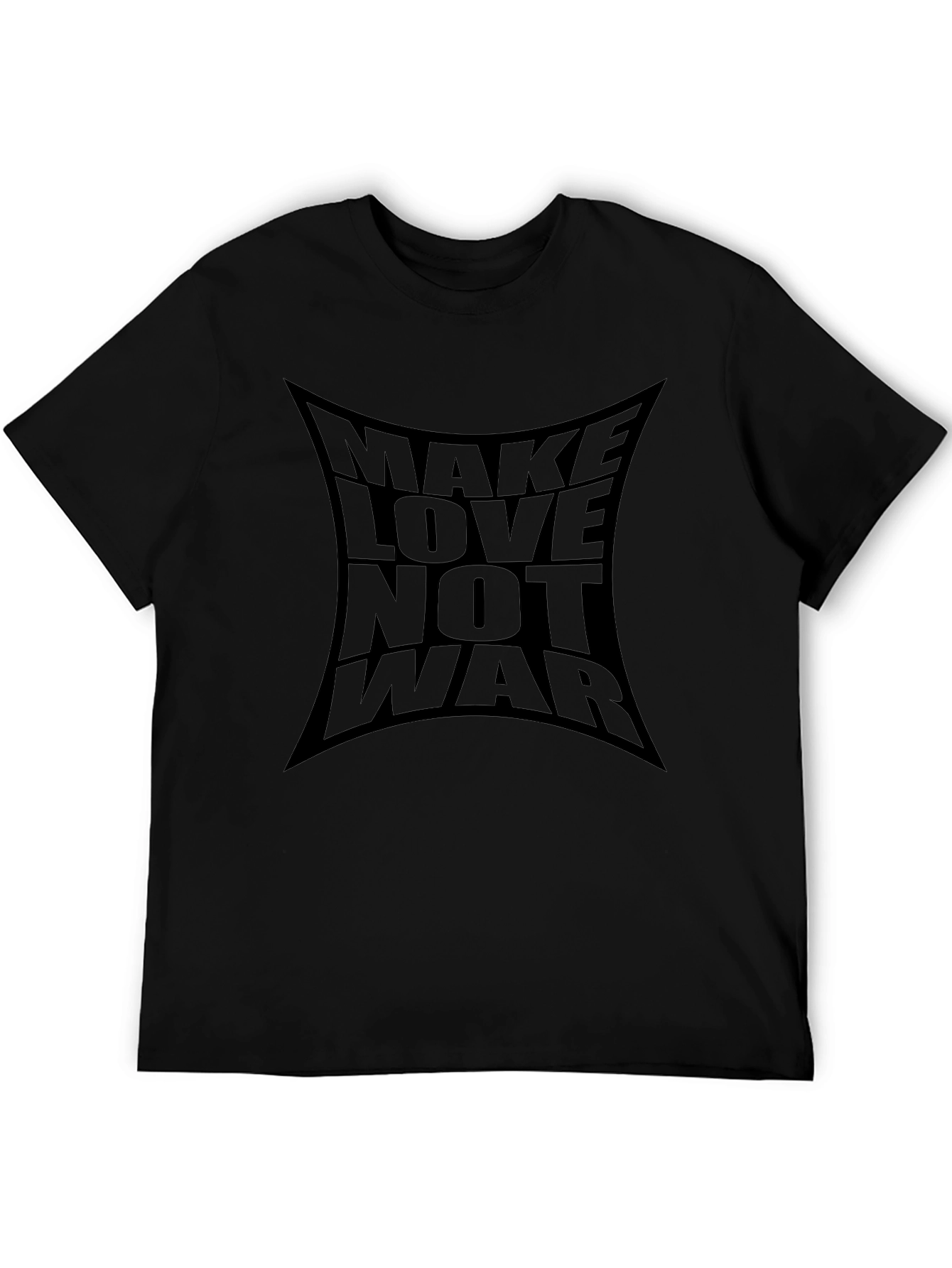 Make Love Not War Graphic Tee - Black T-Shirt