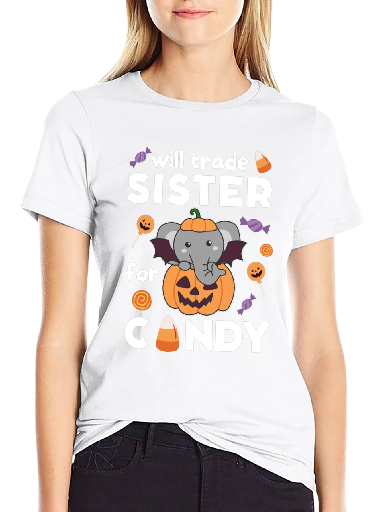 Will Trade Sister for Candy Halloween T-Shirt