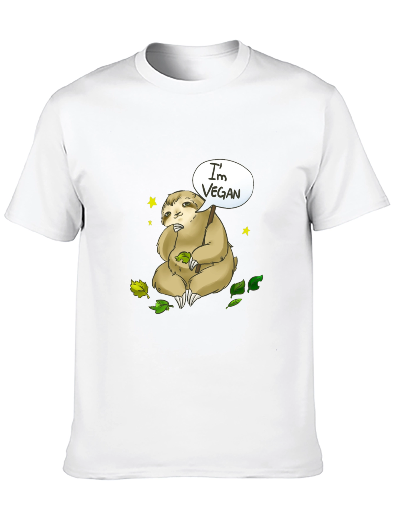 Vegan Sloth T-Shirt - Cute & Comfy Tee