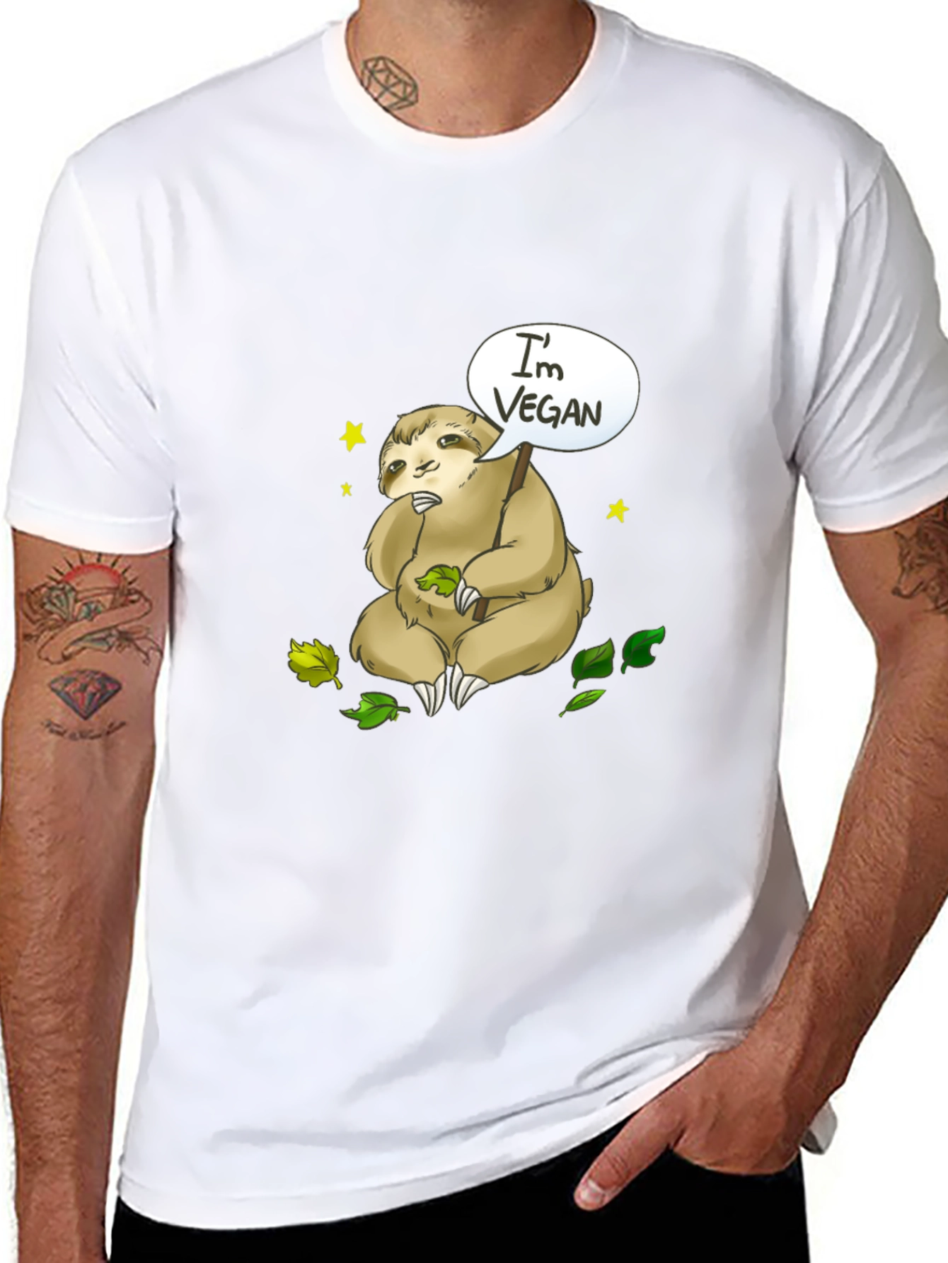 Vegan Sloth T-Shirt - Cute & Comfy Tee