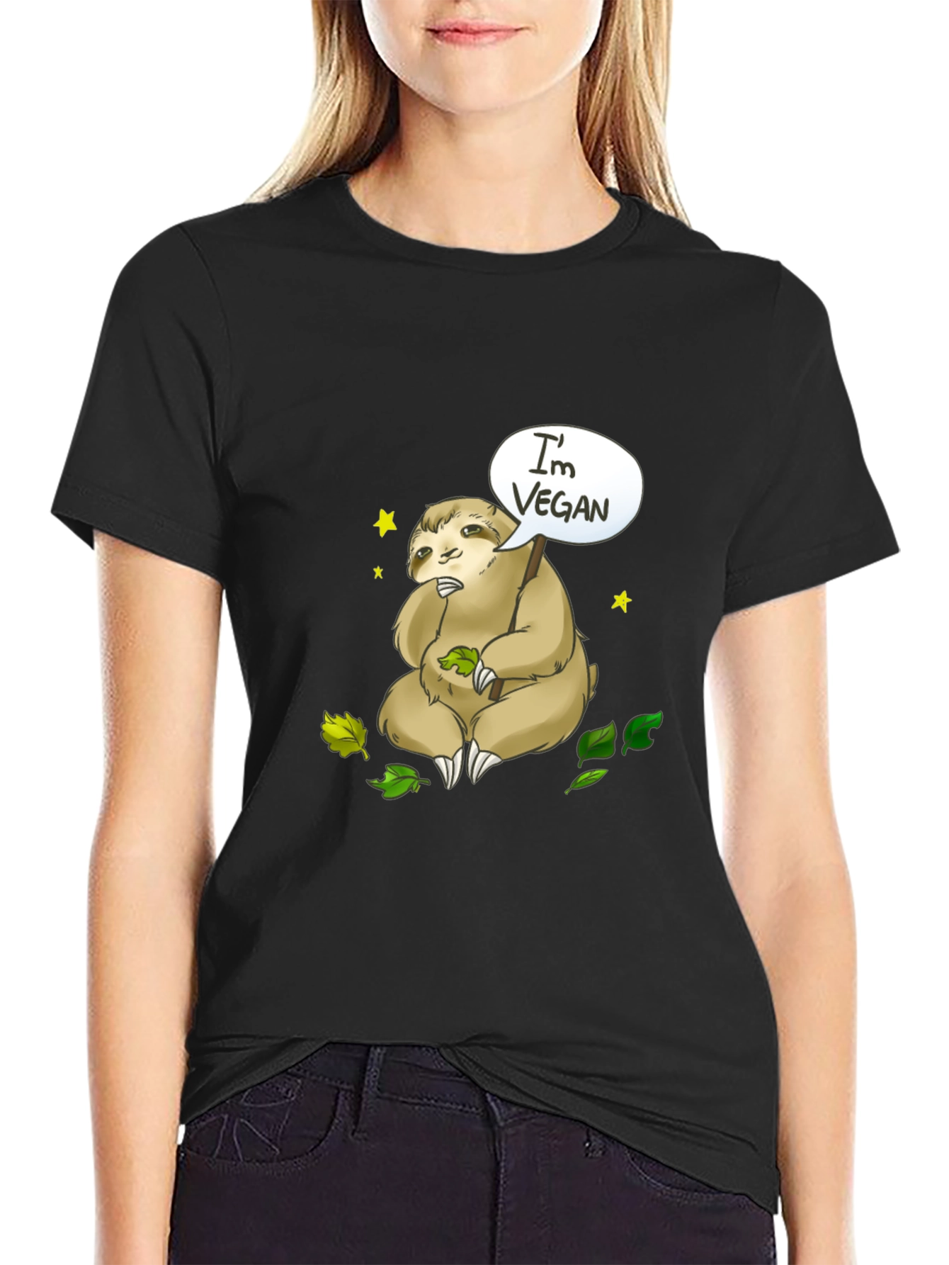 Vegan Sloth T-Shirt - Cute & Comfy Tee