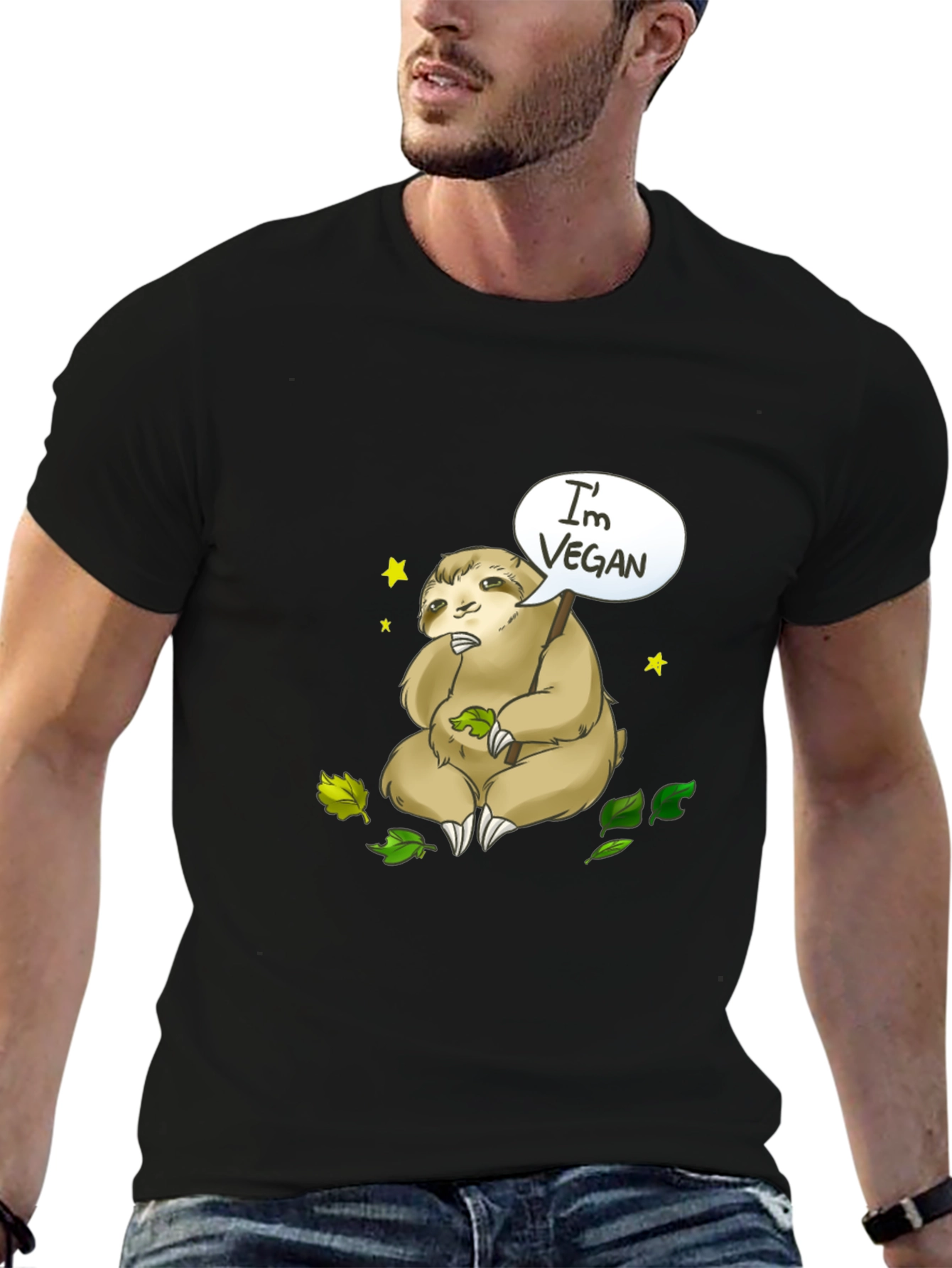 Vegan Sloth T-Shirt - Cute & Comfy Tee