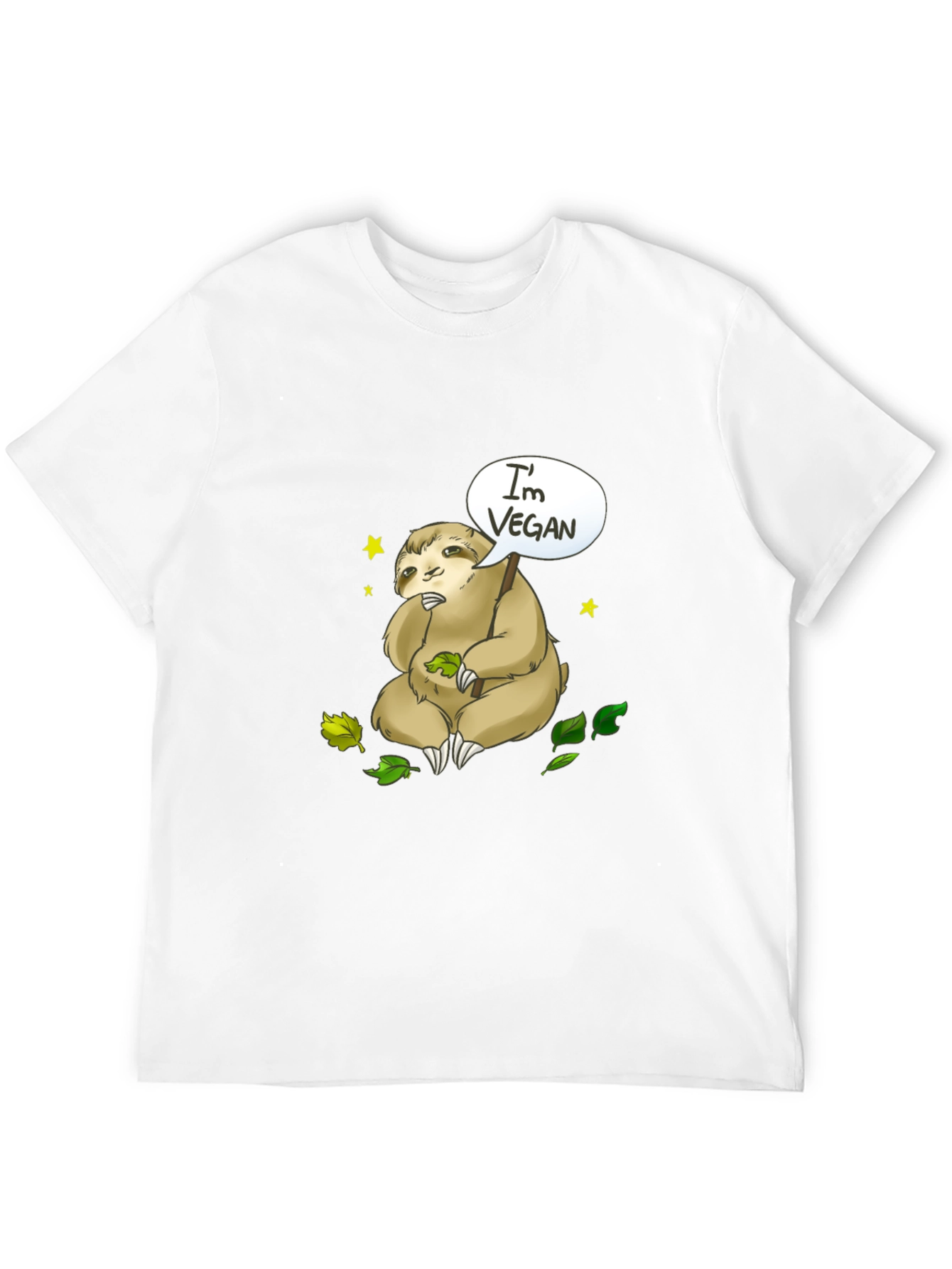 Vegan Sloth T-Shirt - Cute & Comfy Tee