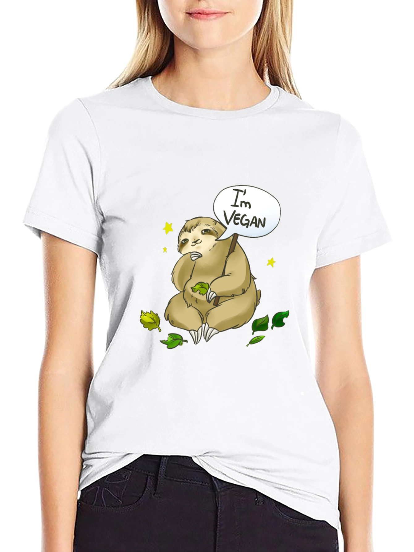 Vegan Sloth T-Shirt - Cute & Comfy Tee