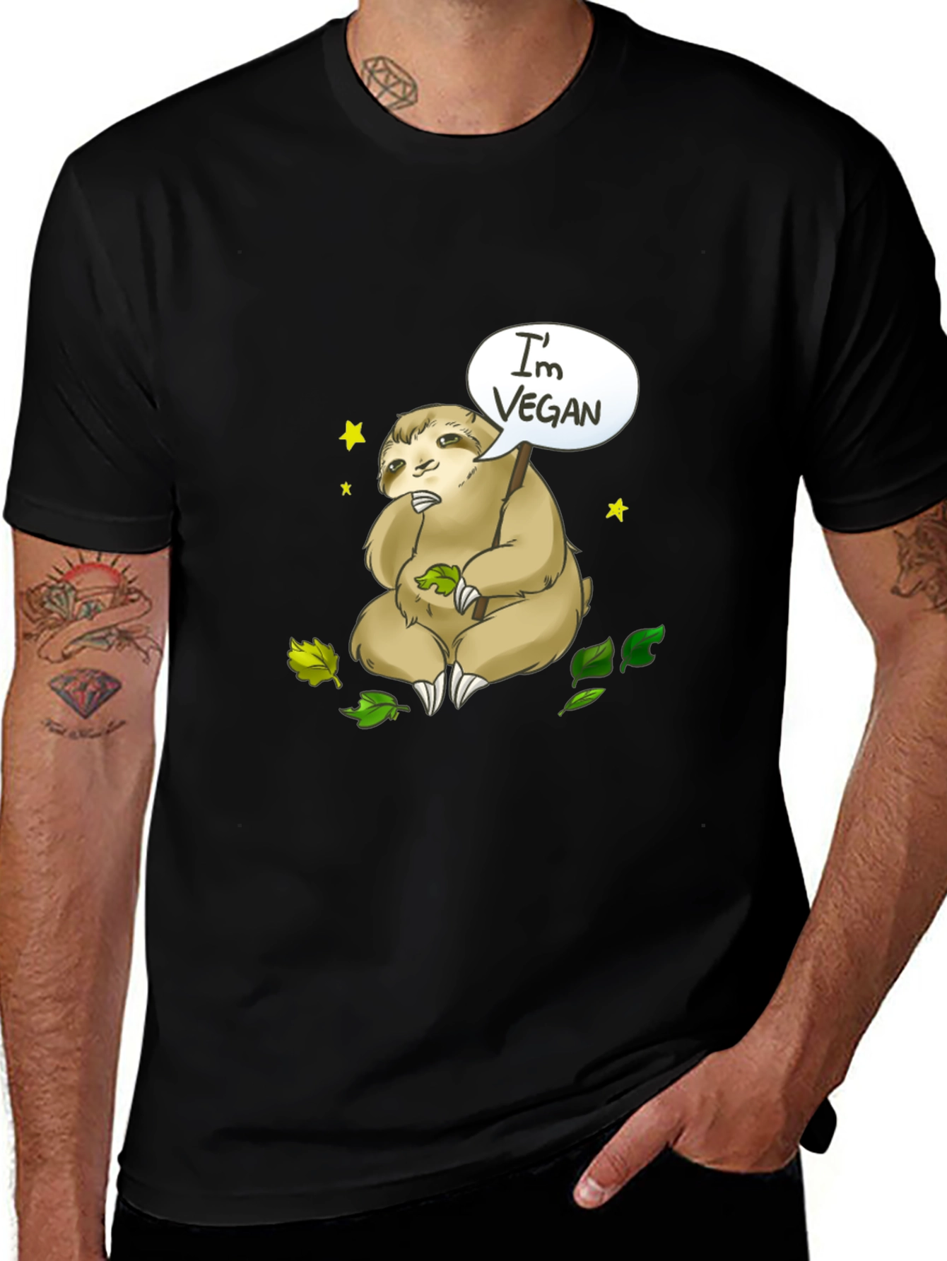 Vegan Sloth T-Shirt - Cute & Comfy Tee