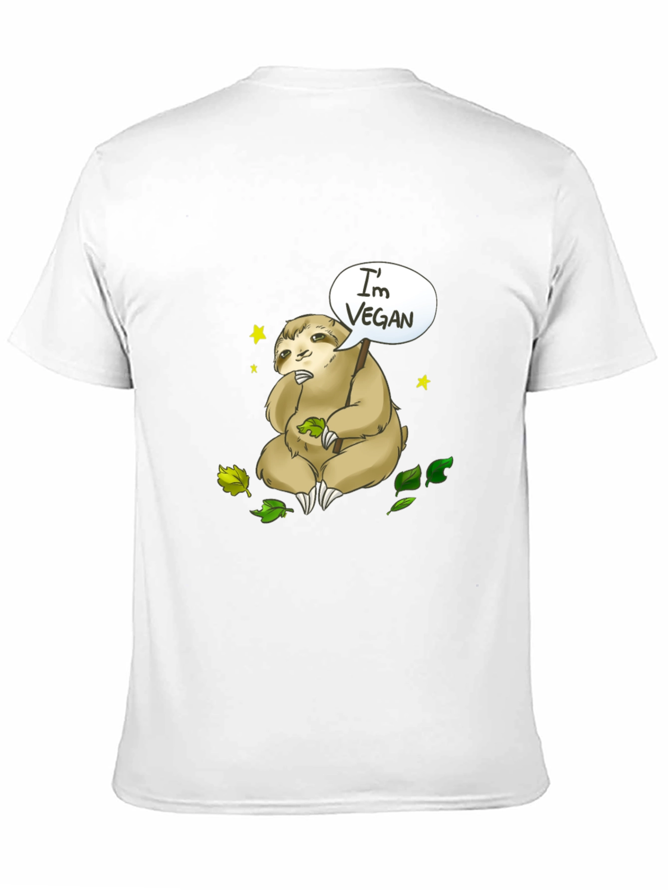 Vegan Sloth T-Shirt - Cute & Comfy Tee