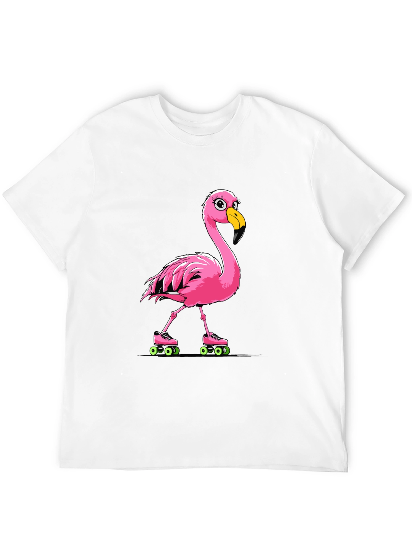 Flamingo Roller Skate T-Shirt