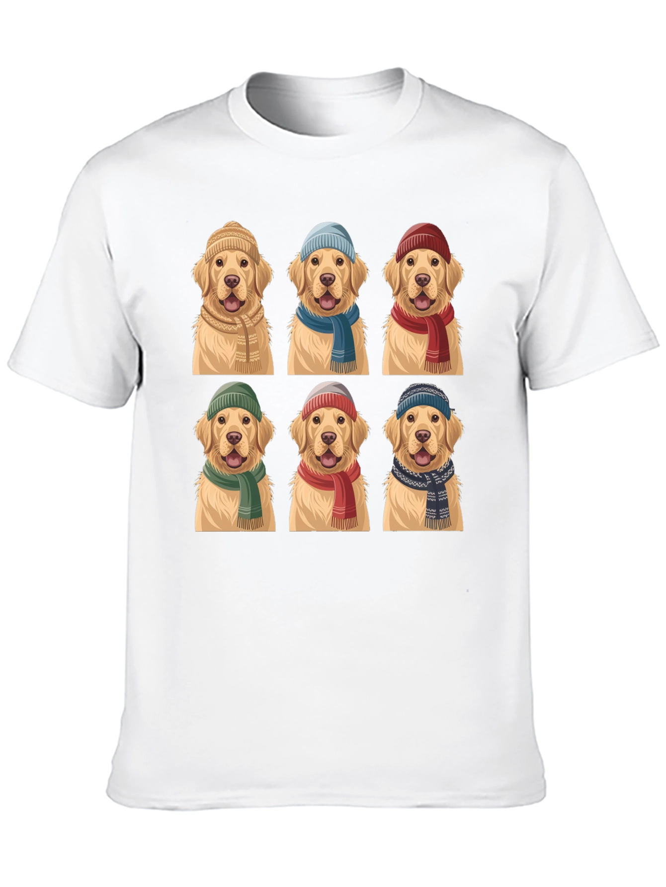 Golden Retriever Hats & Scarves T-Shirt