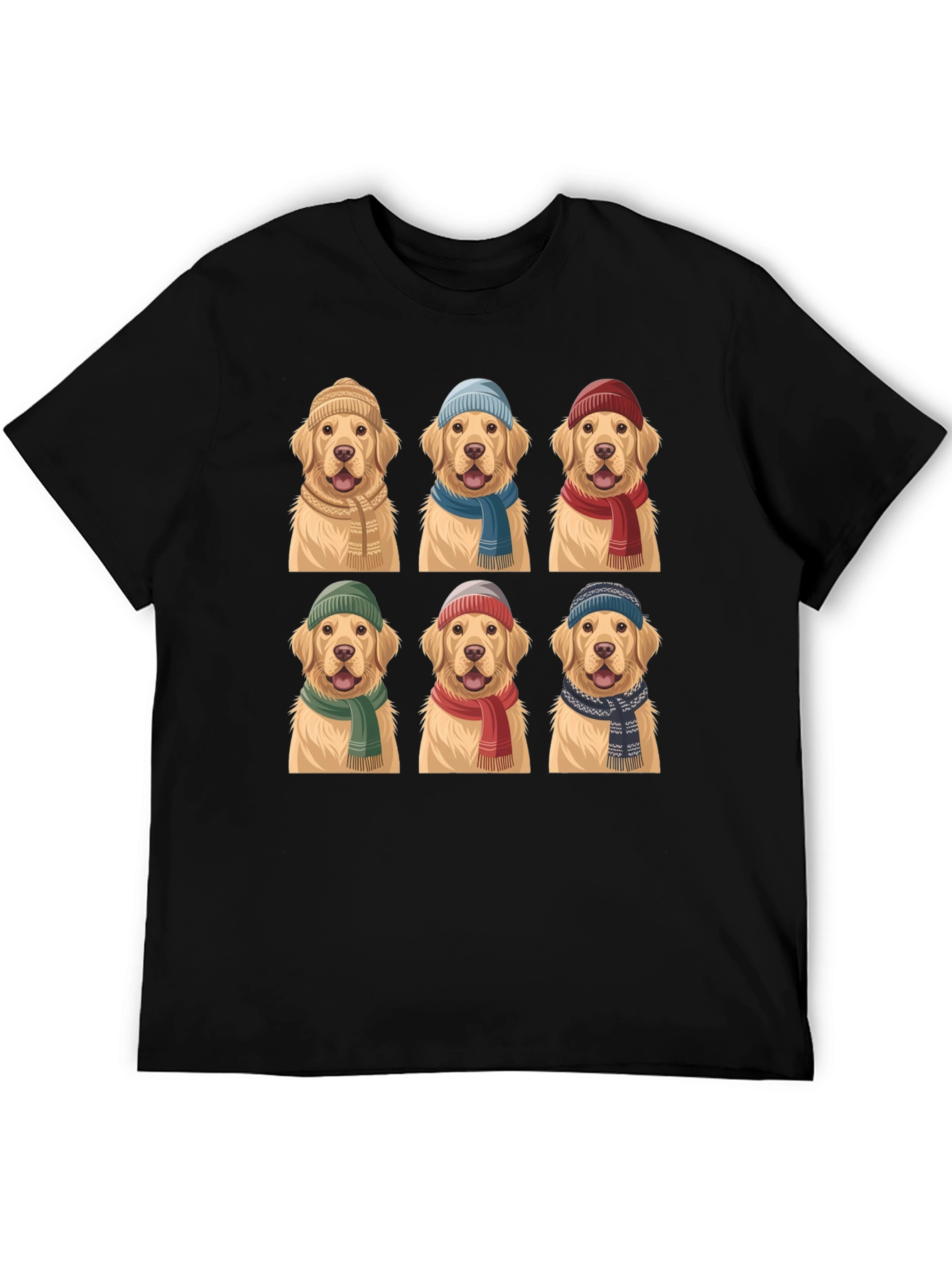 Golden Retriever Hats & Scarves T-Shirt