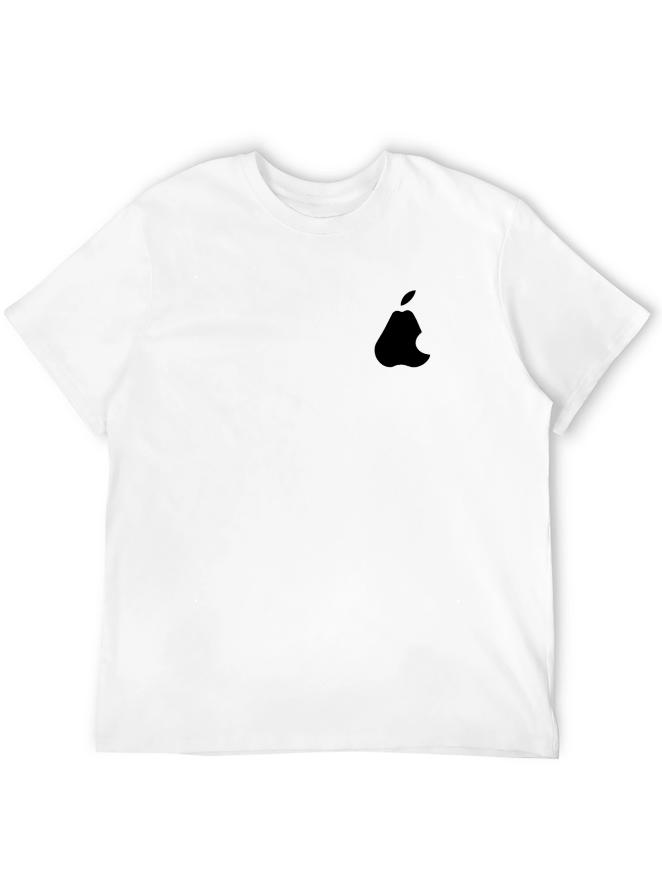 Mens Black Apple Logo T-Shirt