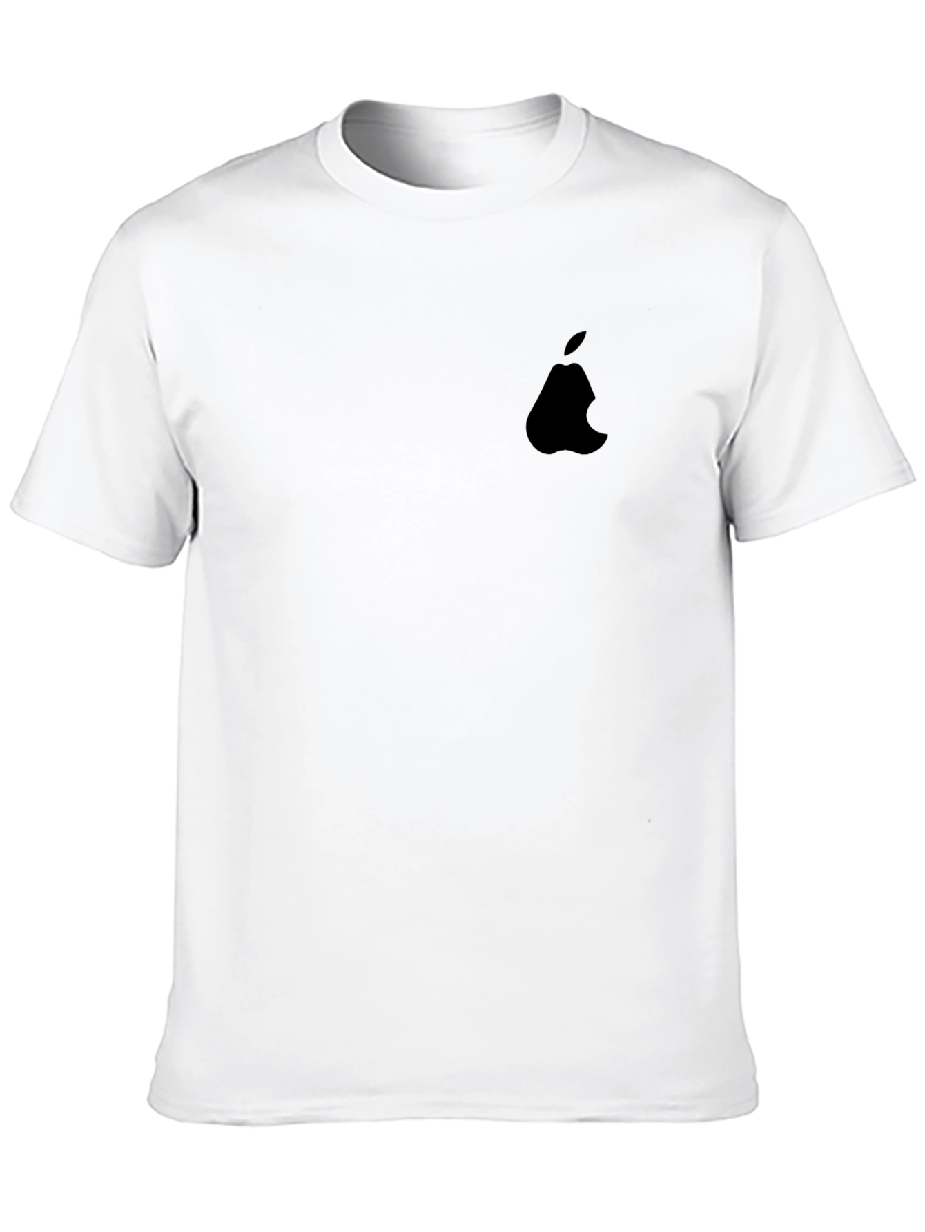 Mens Black Apple Logo T-Shirt