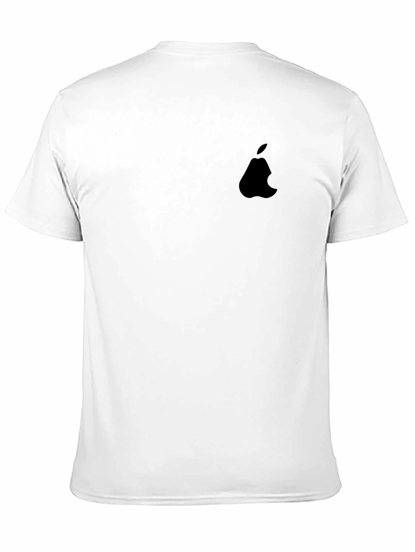 Mens Black Apple Logo T-Shirt