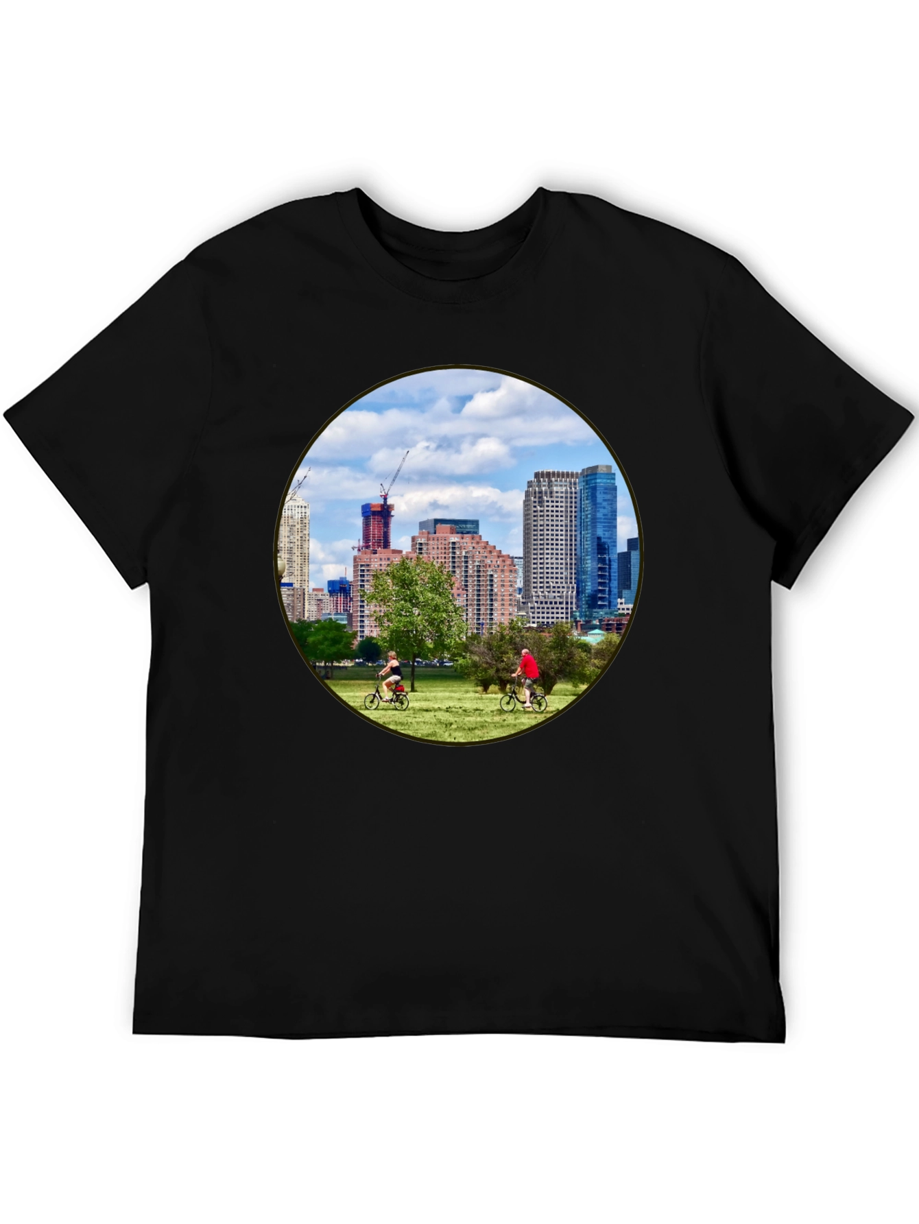 Cityscape Cyclist T-Shirt