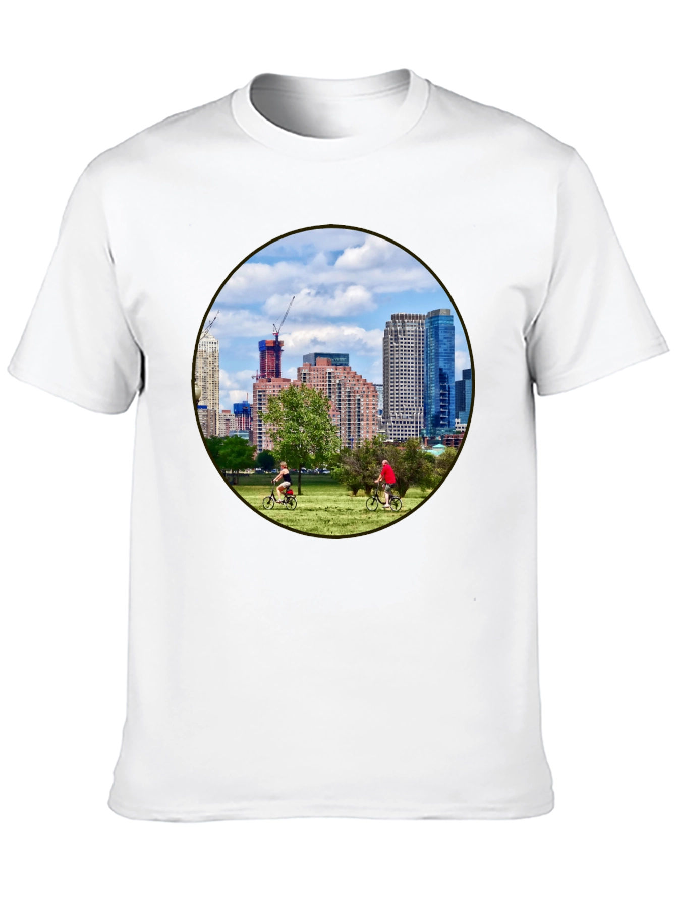 Cityscape Cyclist T-Shirt
