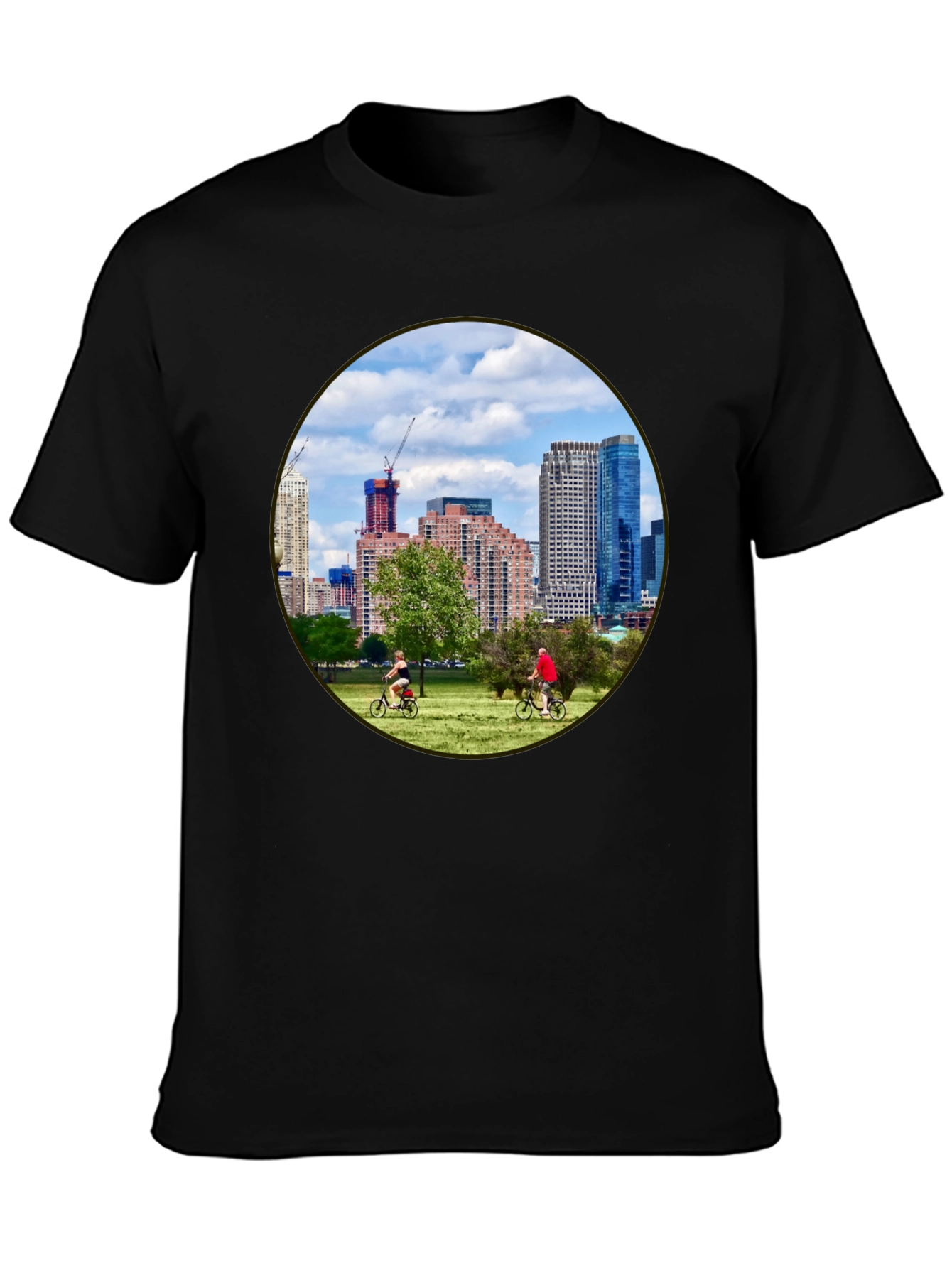 Cityscape Cyclist T-Shirt