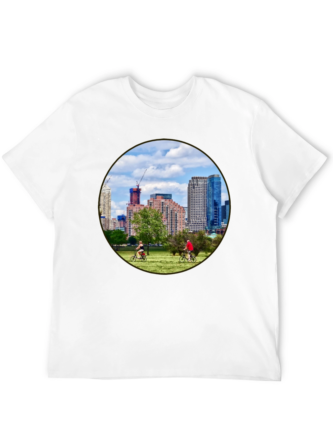 Cityscape Cyclist T-Shirt