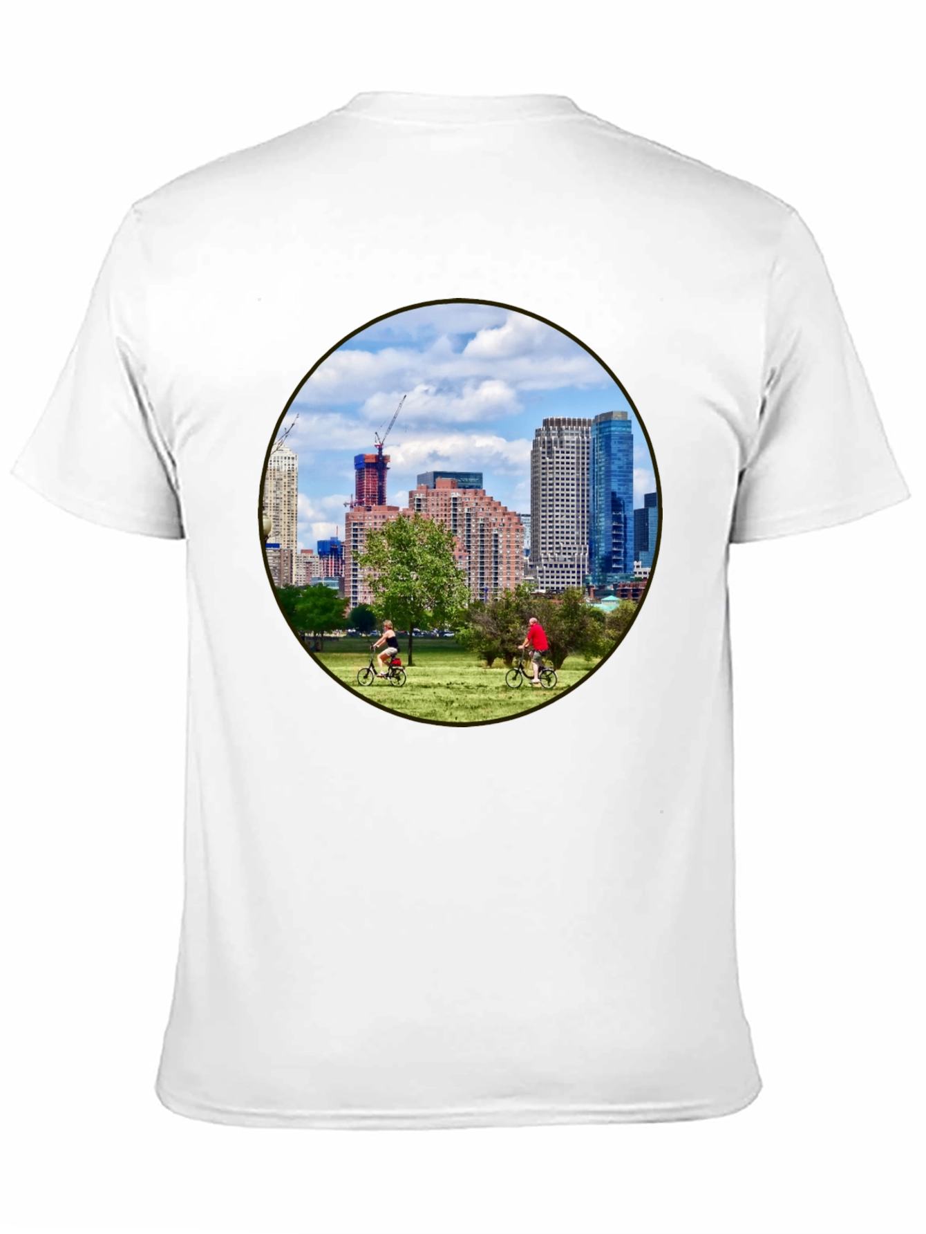 Cityscape Cyclist T-Shirt