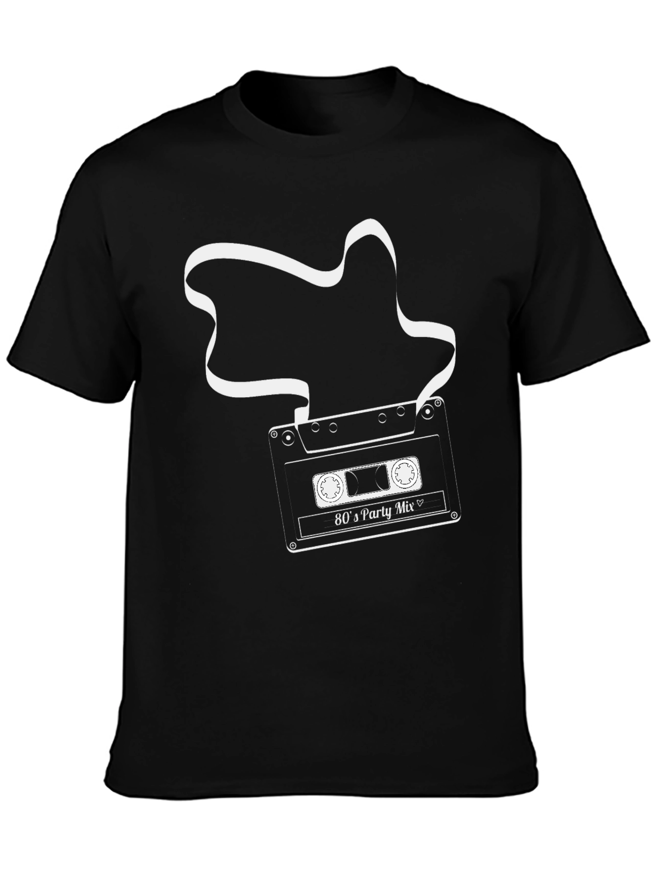Retro 80s Party Mix Cassette Tape T-Shirt