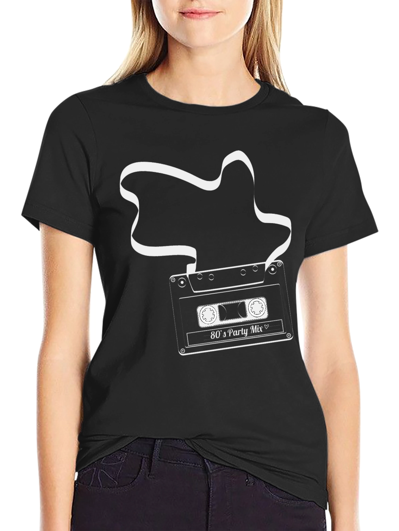 Retro 80s Party Mix Cassette Tape T-Shirt