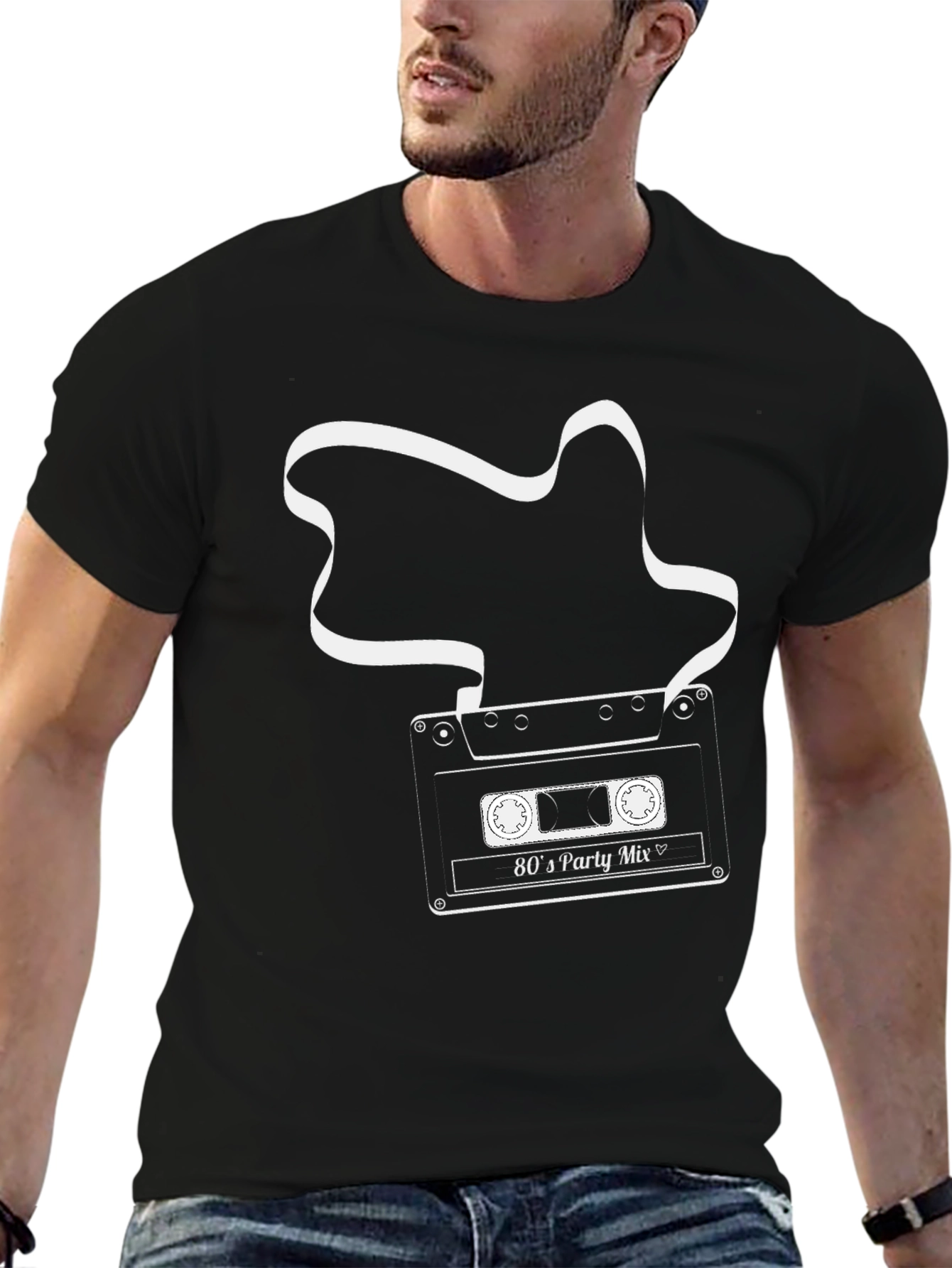 Retro 80s Party Mix Cassette Tape T-Shirt