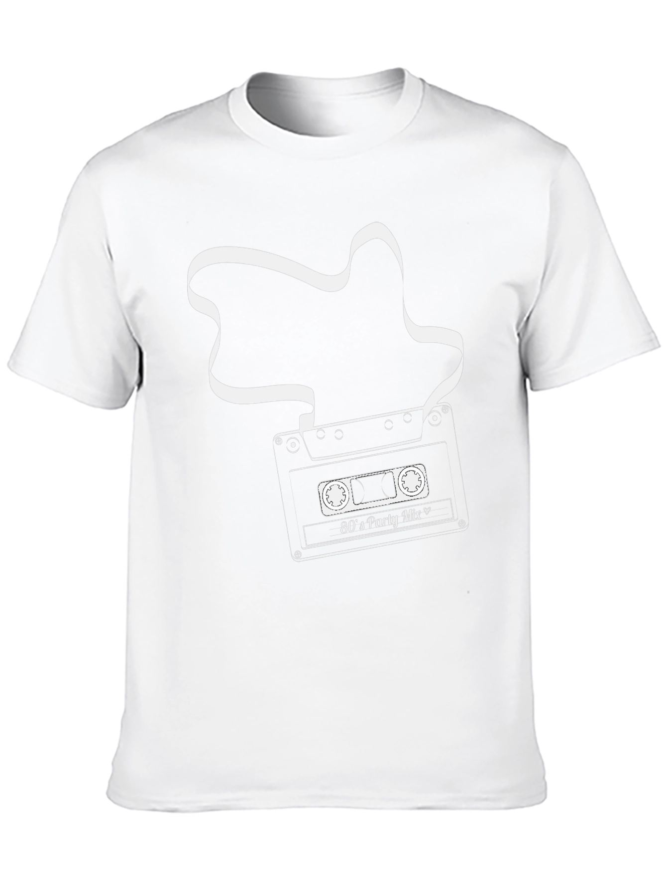 Retro 80s Party Mix Cassette Tape T-Shirt