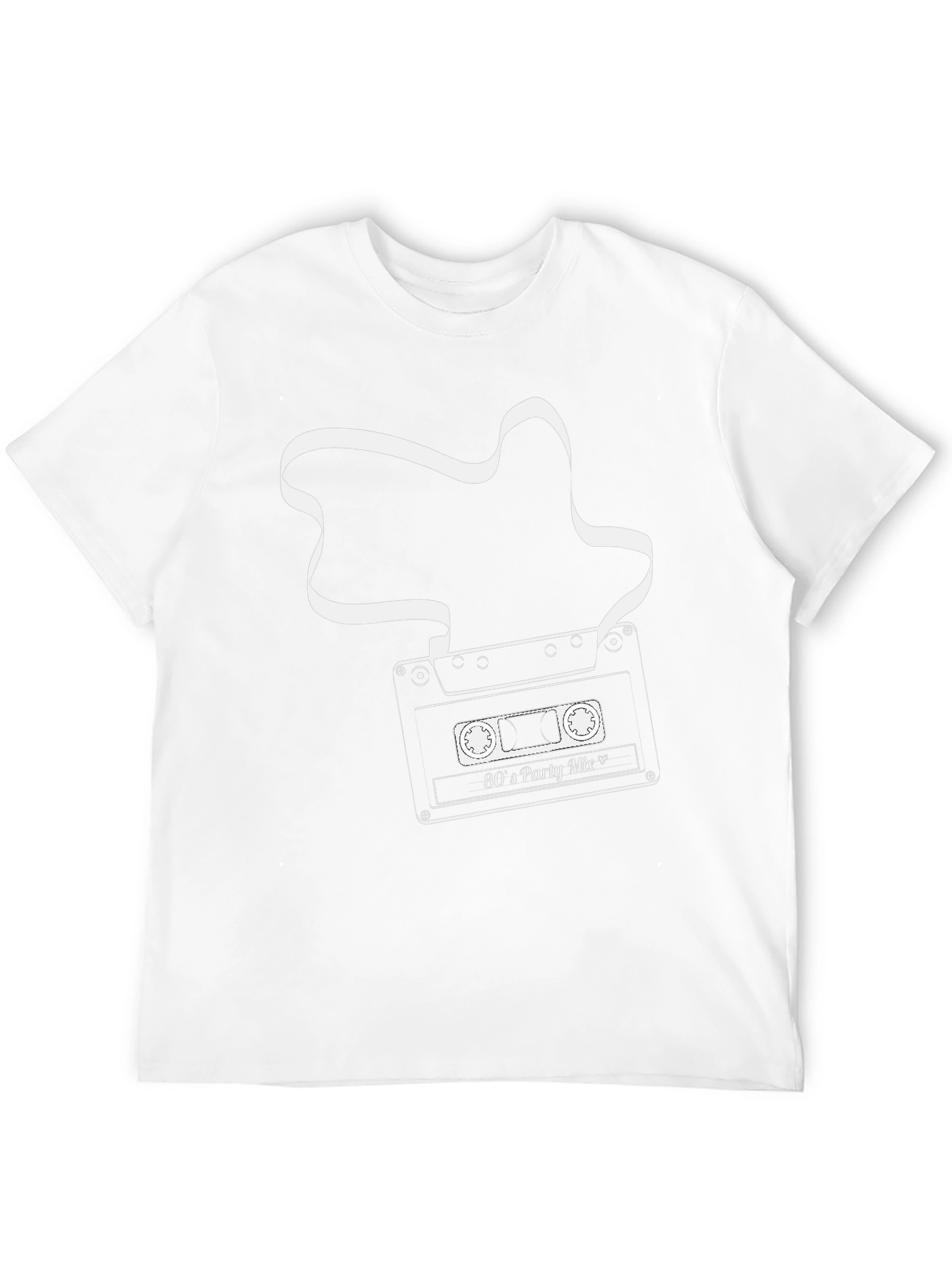 Retro 80s Party Mix Cassette Tape T-Shirt