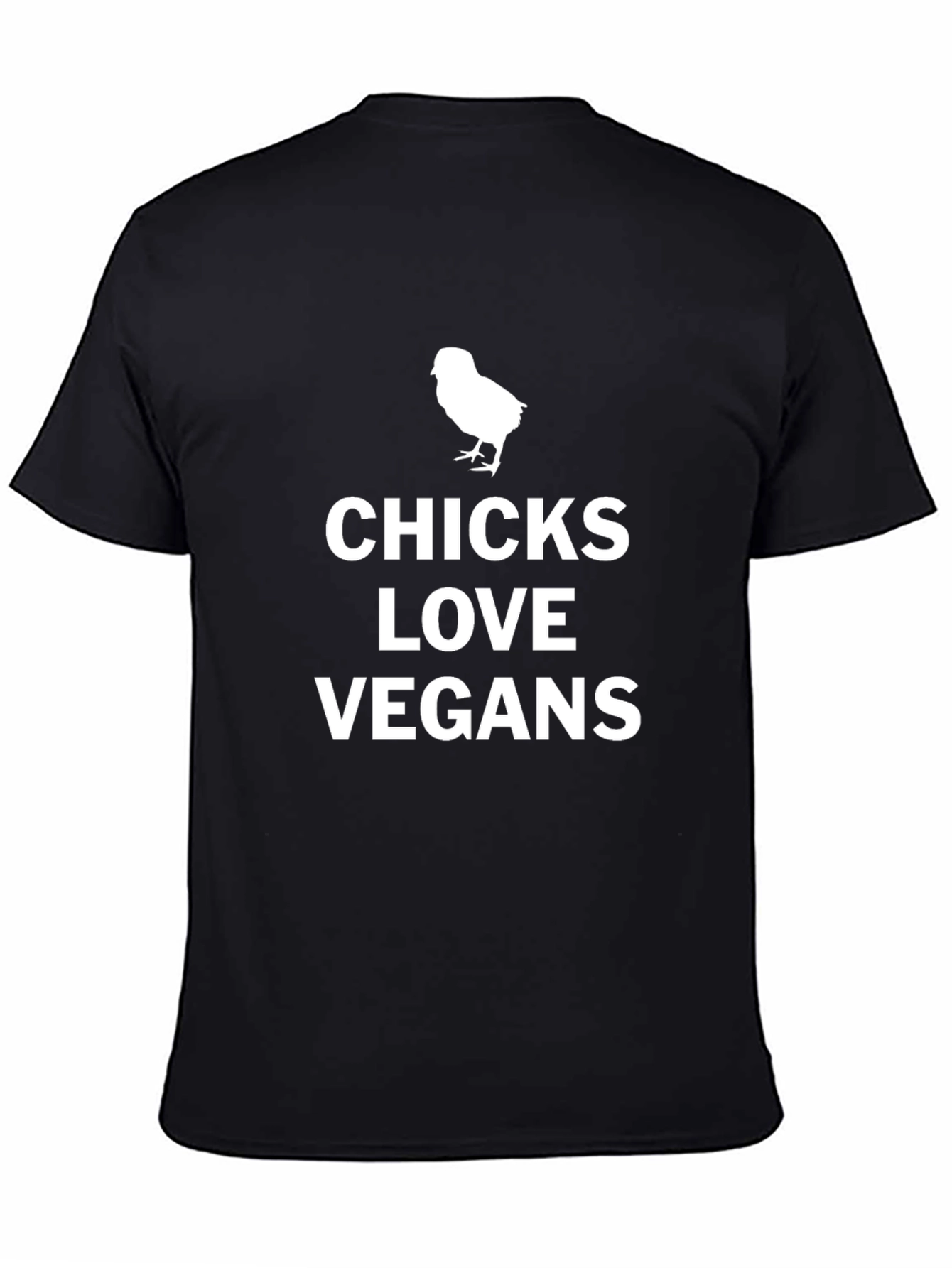 Chicks Love Vegans Black Graphic Tee