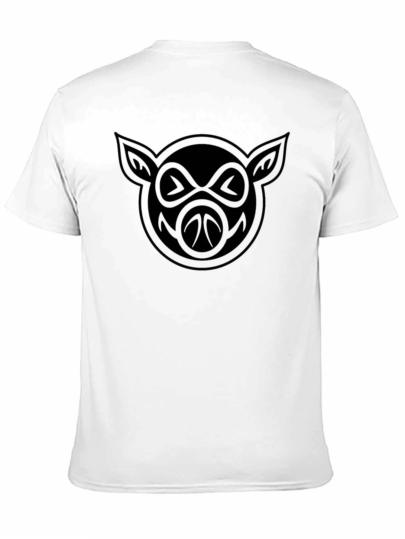 Pig Head T-Shirt - Black Graphic Tee