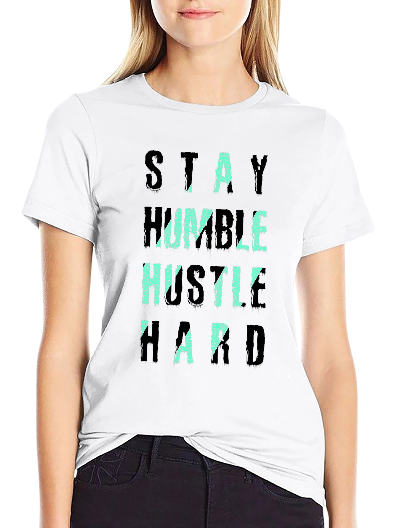 Stay Humble Hustle Hard Black T-Shirt