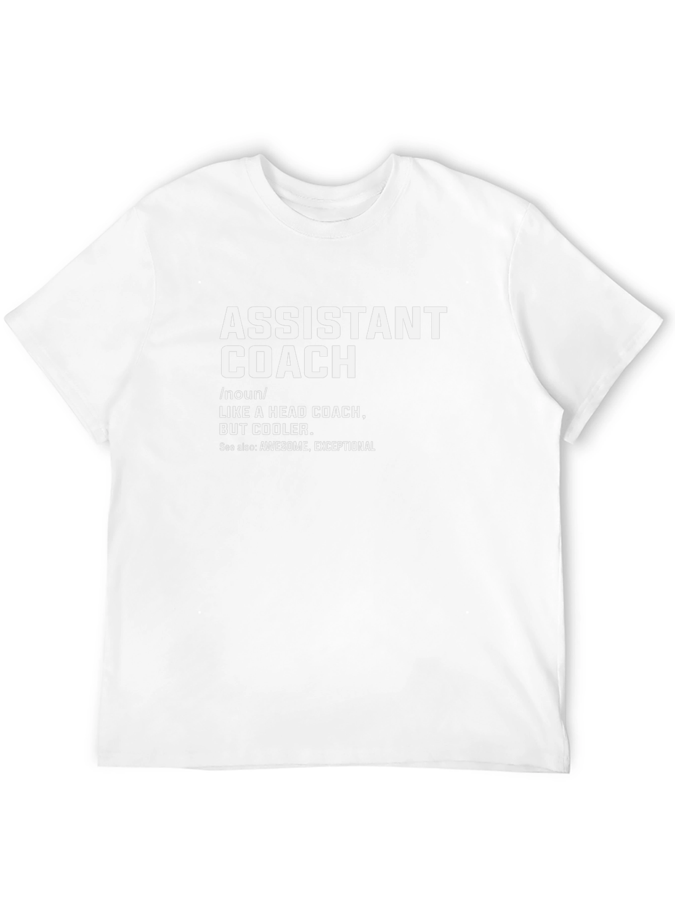 Assistant Coach Definition Black T-Shirt