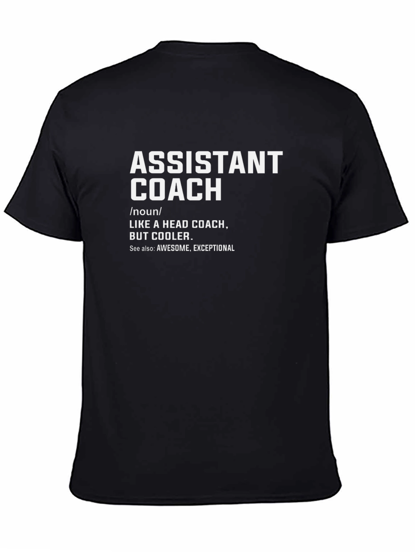 Assistant Coach Definition Black T-Shirt